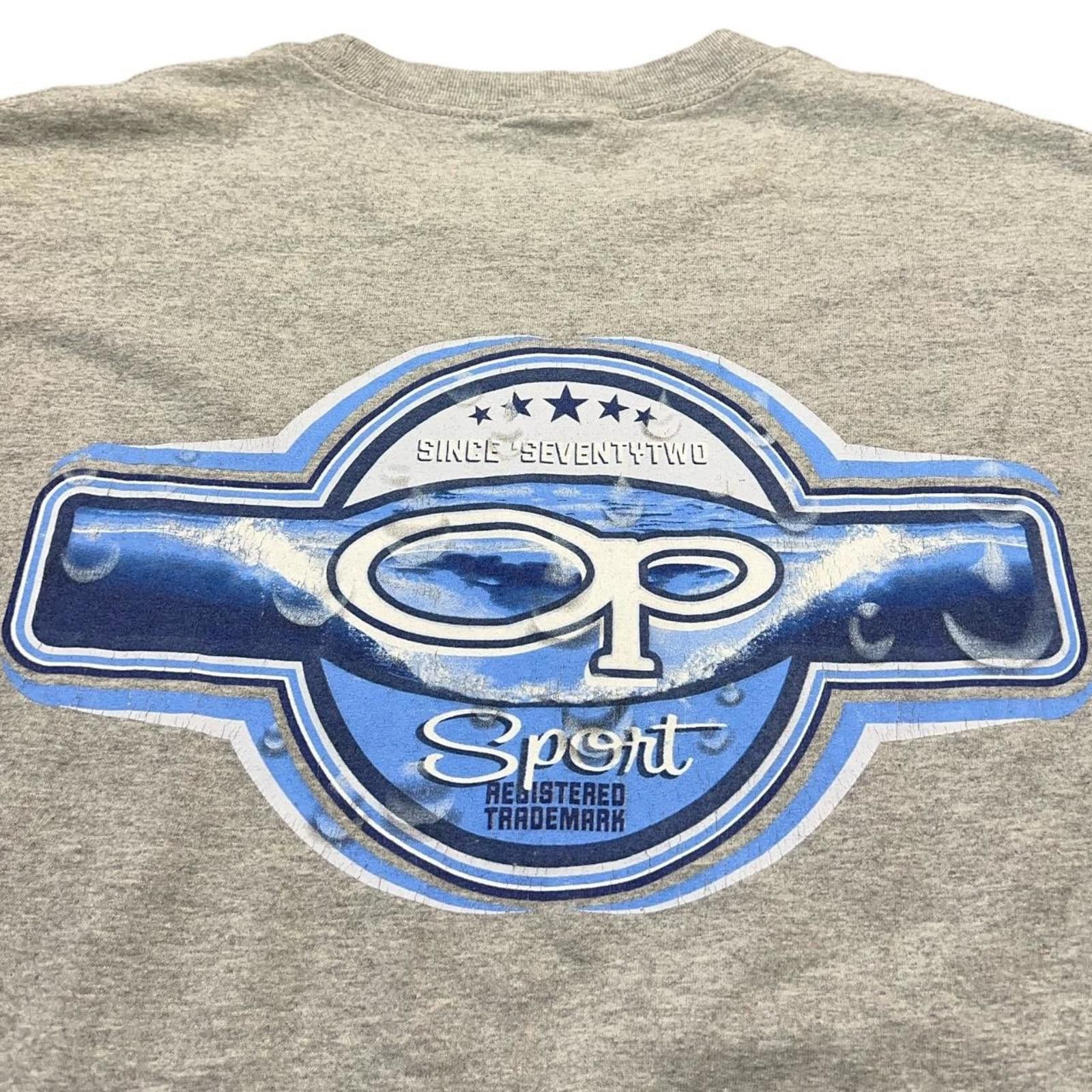 Ocean Pacific Vintage OP SPORT Since Seventy Two Gray T Shirt Size US XL / EU 56 / 4 - 4 Thumbnail
