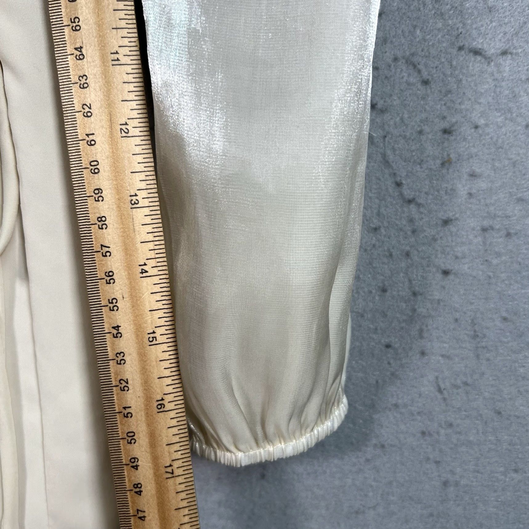 Vintage 4 Si3nna Dress Wedding Cream Wrap Short Ruched Sydney Ivory Size M Women Size M / US 6-8 / IT 42-44 - 4 Thumbnail