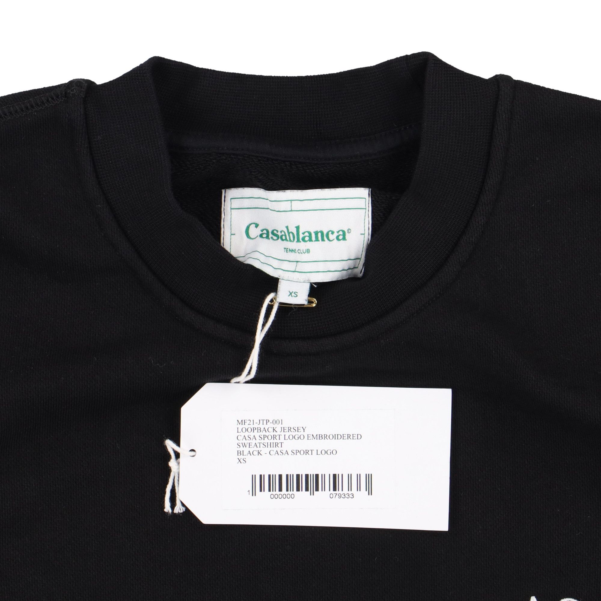 Casablanca Black Sport Embroidered Logo Sweatshirt Size US XS / EU 42 / 0 - 4 Thumbnail