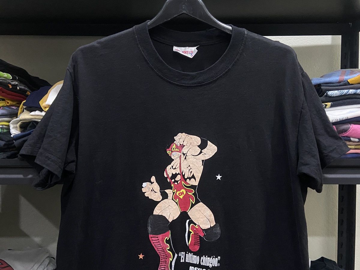 Vintage × WWE × WWF Vintage U2K “El U’ltimo Ching’on Mexico WWE Wrestling TShirt Size US L / EU 52-54 / 3 - 2 Thumbnail