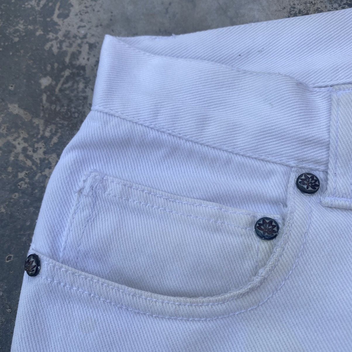 If Six Was Nine 🔥SHIMAMURA🔥 Punk Poem White Flare Size US 28 / EU 44 - 7 Thumbnail