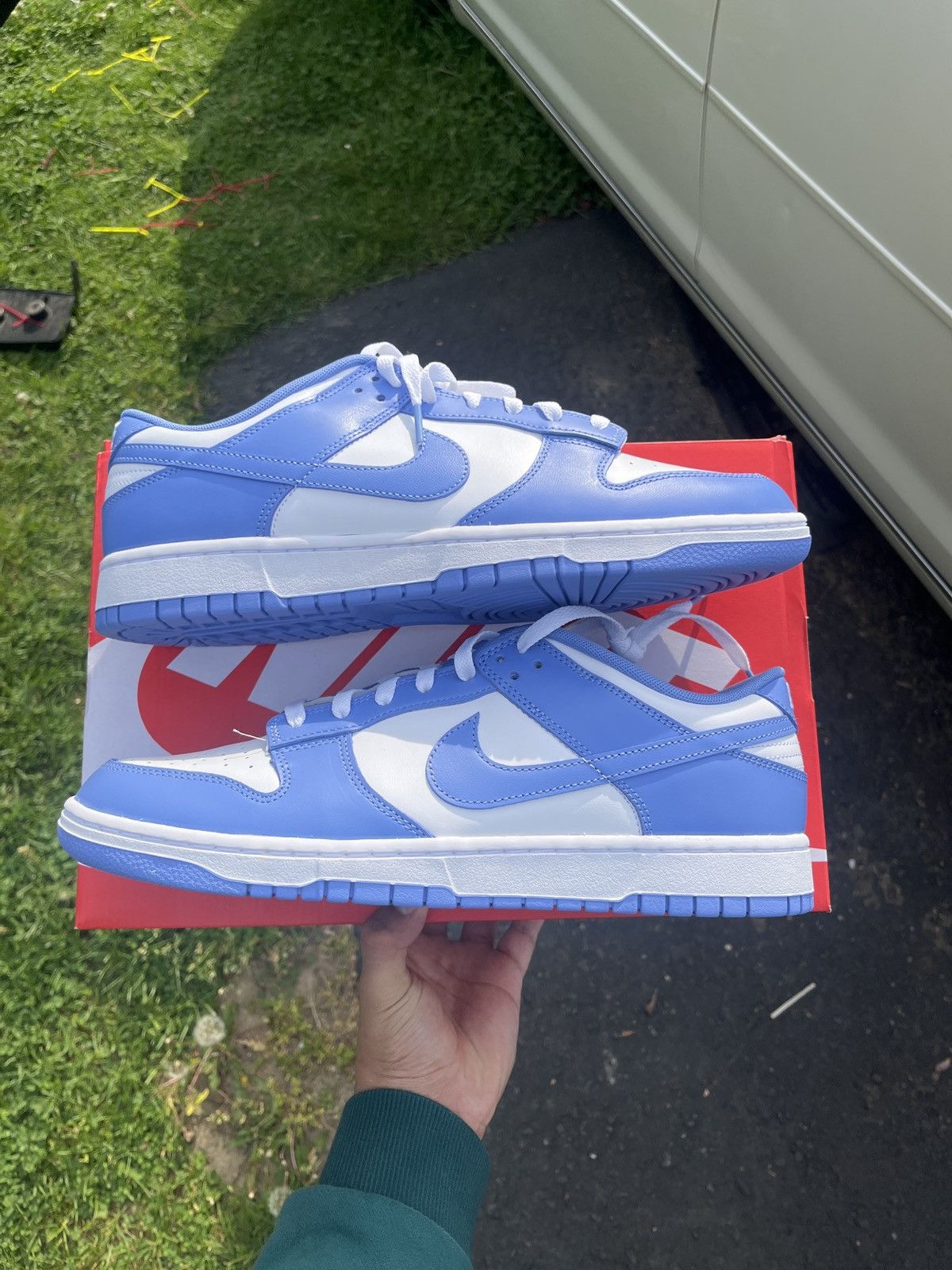 image of Nike Dunk Low ‘Polar Blue’ Size 12.5 Shoes in Light Blue, Men's