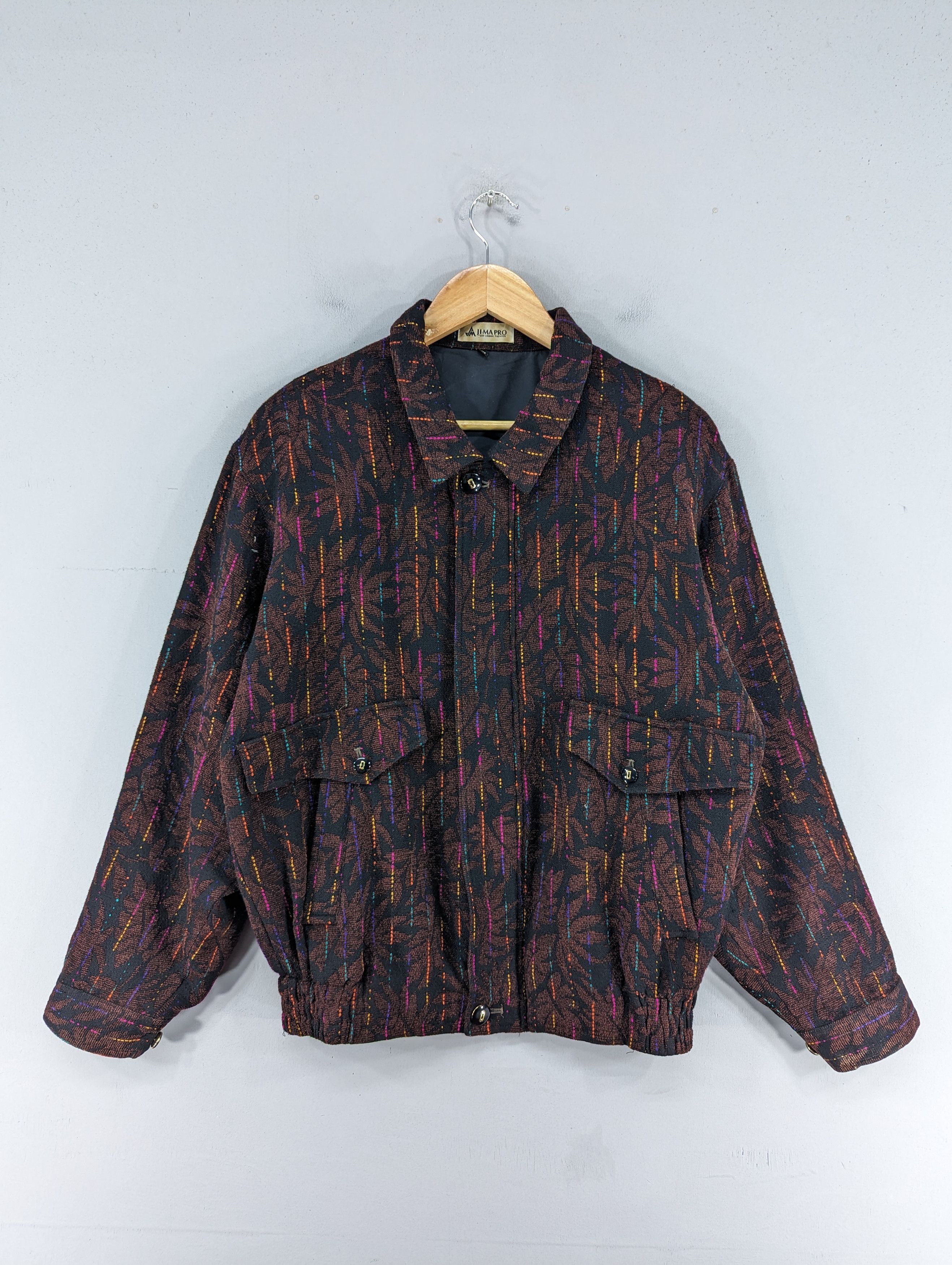 Japanese Brand Vintage Ji-Ma Pro Japanese Brand Mohair Bomber Jacket Size US M / EU 48-50 / 2 - 1 Thumbnail