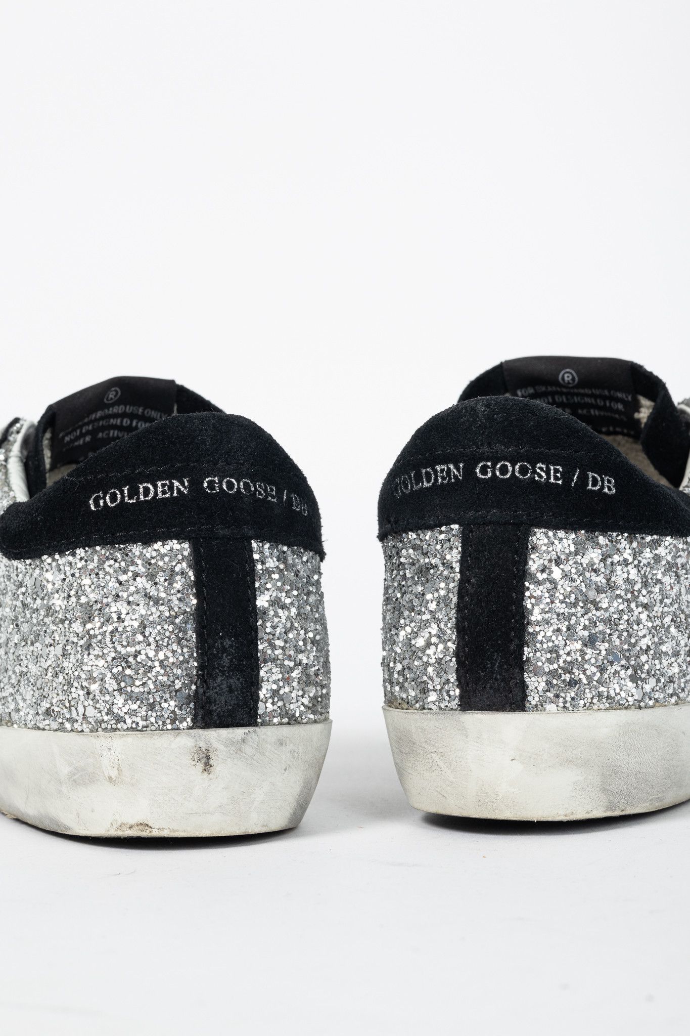 Golden Goose Golden Goose Superstar Glitter & Suede Star Sneakers Size US 8.5 / IT 38.5 - 10 Thumbnail