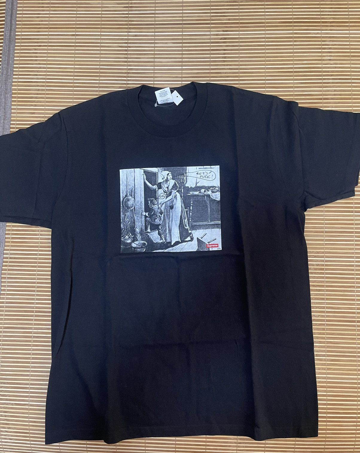 Supreme Supreme mike kelley hiding from indians tee black Grailed