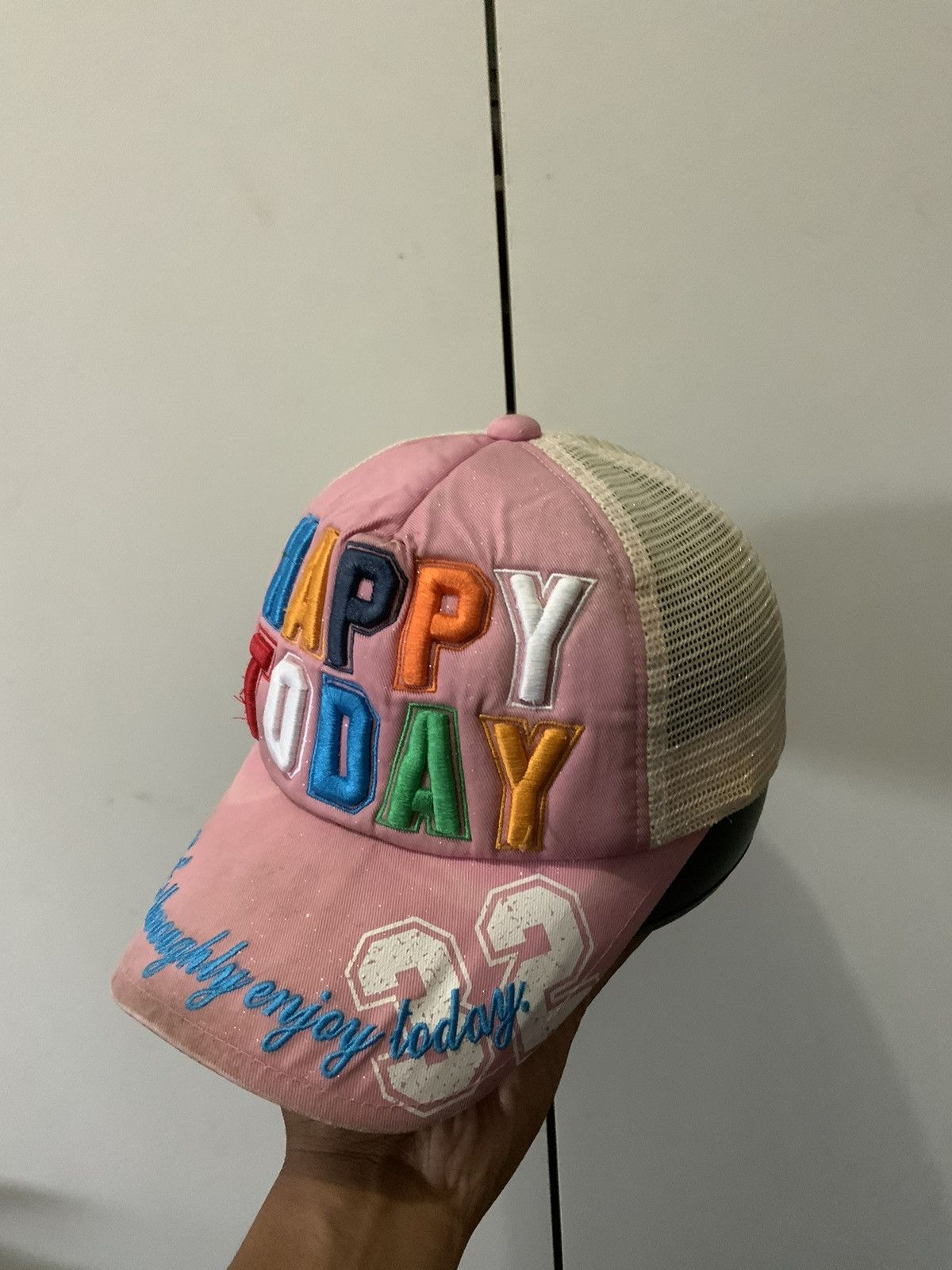 If Six Was Nine Happy Today Spellout Trucker Hat Size ONE SIZE - 1 Thumbnail