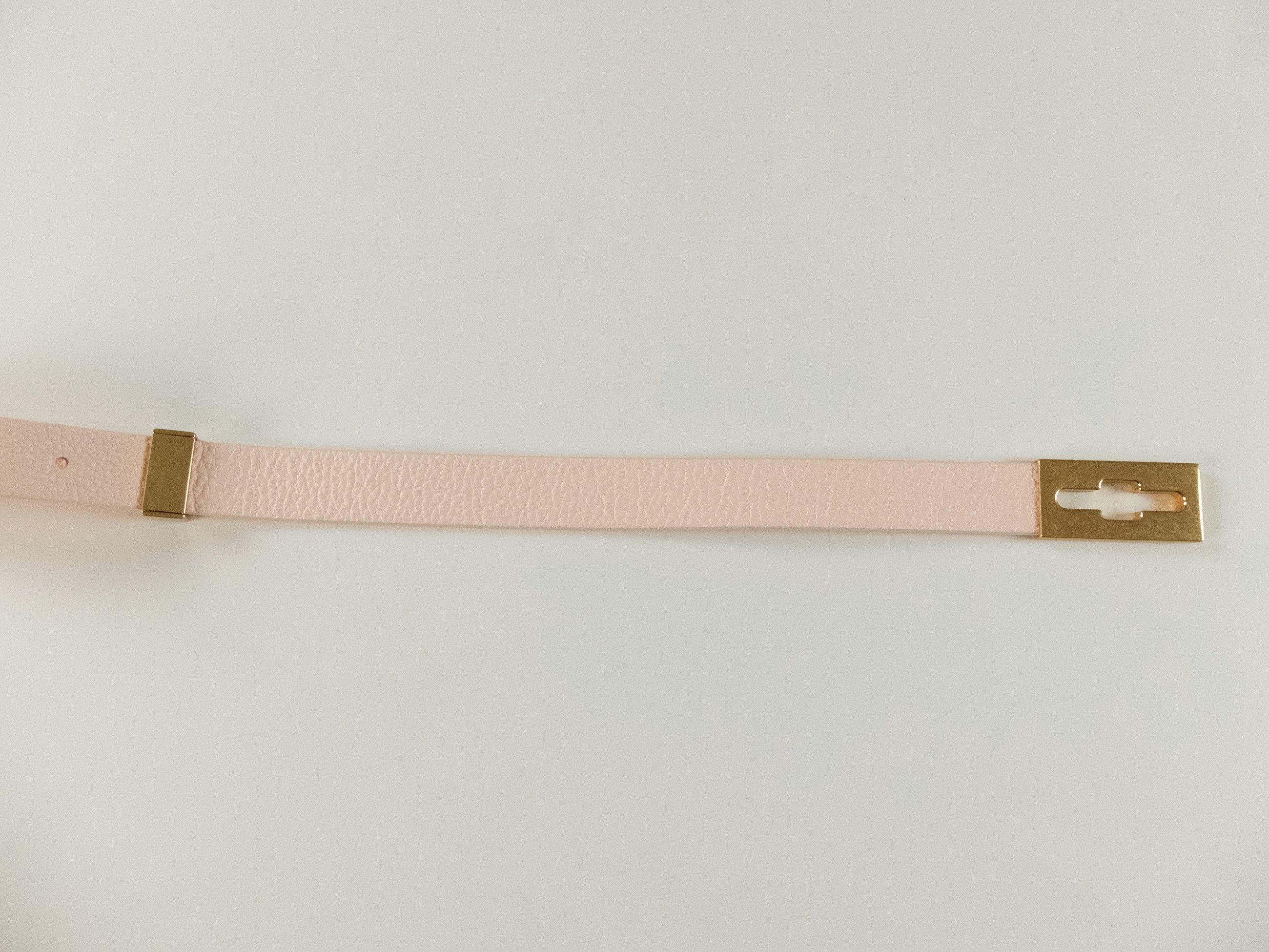 Bottega Veneta BOTTEGA VENETA Point Lock melon nude triangle leather belt Size ONE SIZE - 4 Thumbnail