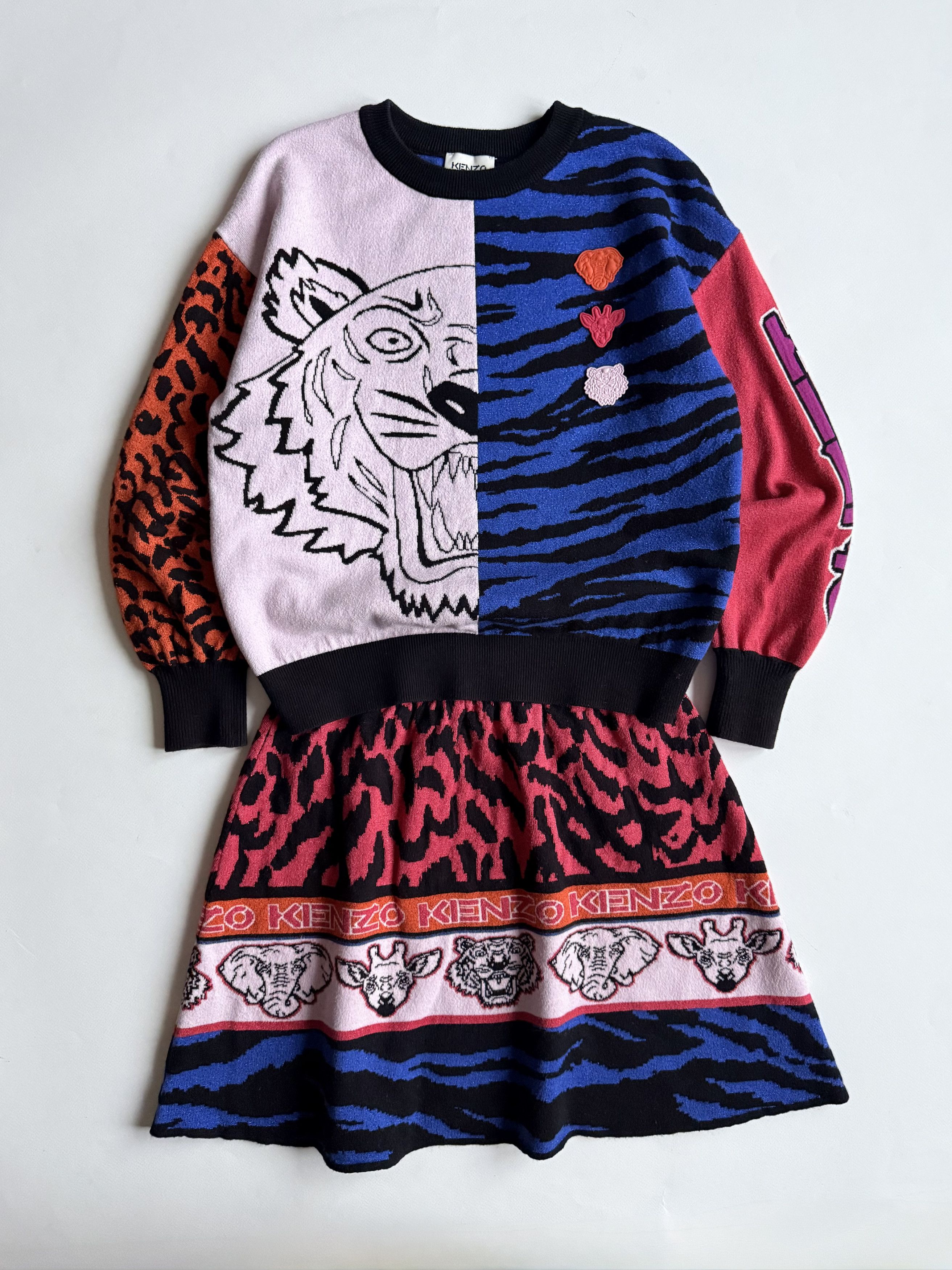 Kenzo Kenzo Knit Sweater and Skirt Set (XS-S) Size XS / US 0-2 / IT 36-38 - 1 Thumbnail