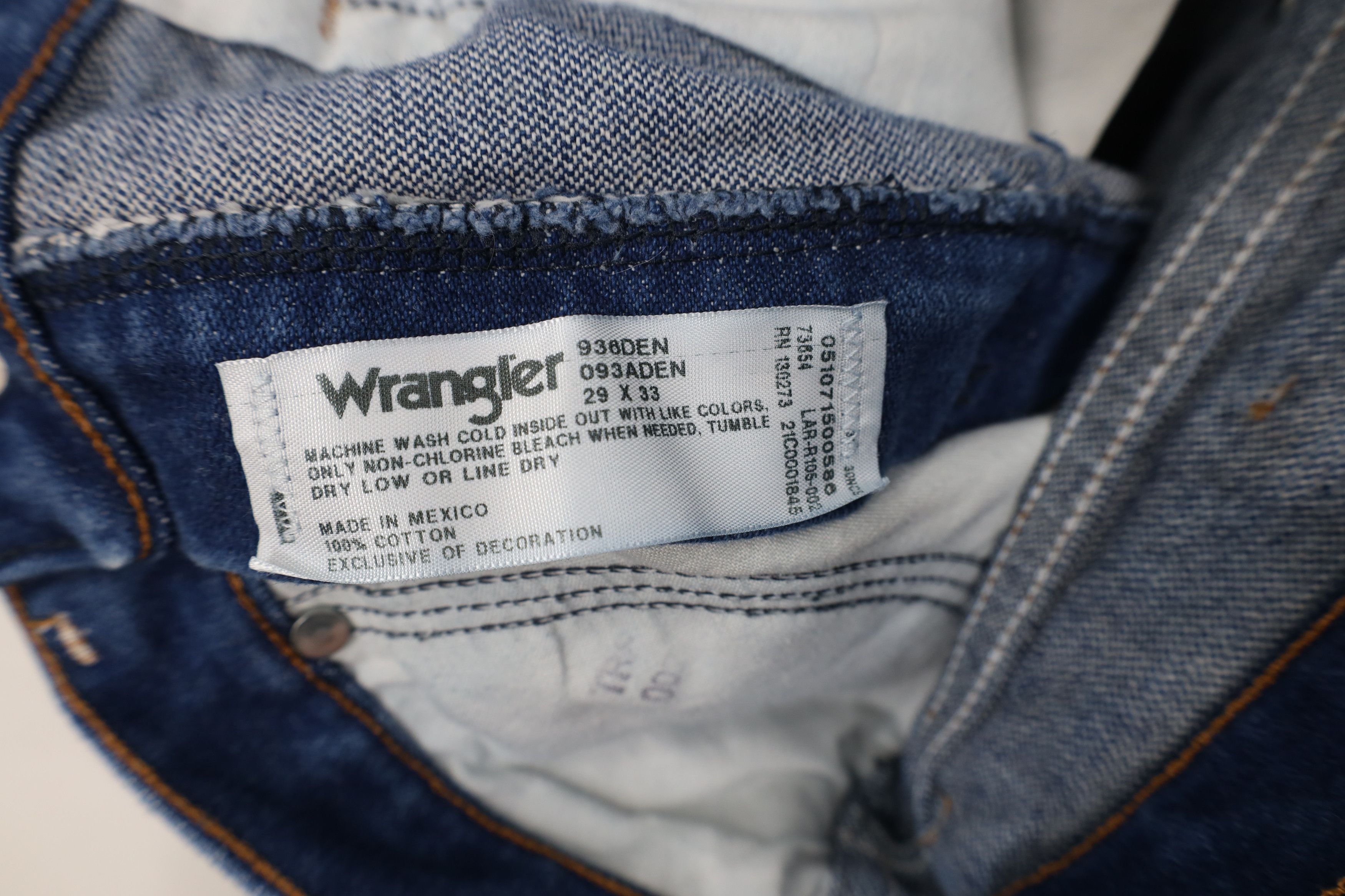 Wrangler Vintage 90s Wrangler Cowboy Straight Leg Denim Jeans Blue Size US 29 - 7 Thumbnail