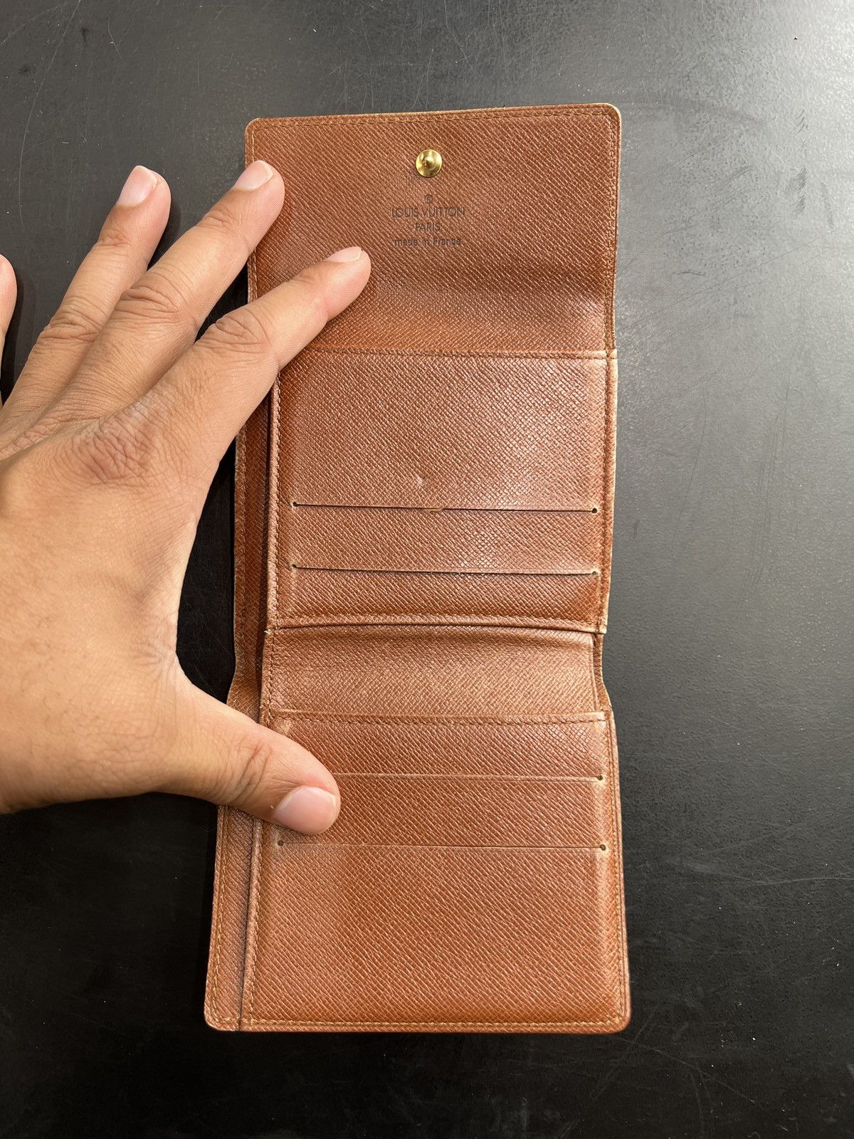 Louis Vuitton × Vintage Louis Vuitton Leather Monogram Button Wallet Size ONE SIZE - 12 Thumbnail