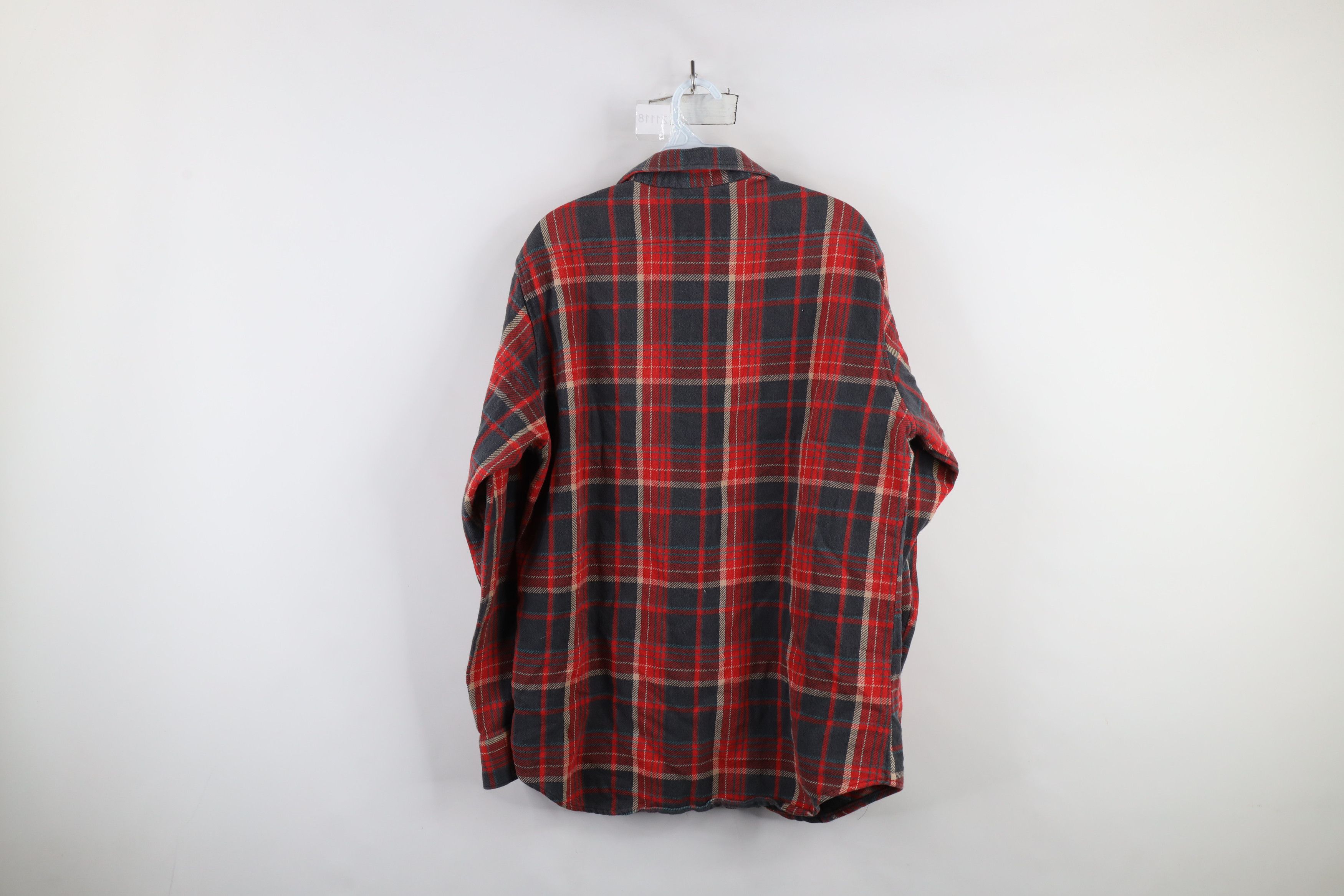 Vintage Vintage 70s Streetwear Heavyweight Button Shirt Plaid Size US L / EU 52-54 / 3 - 11 Thumbnail