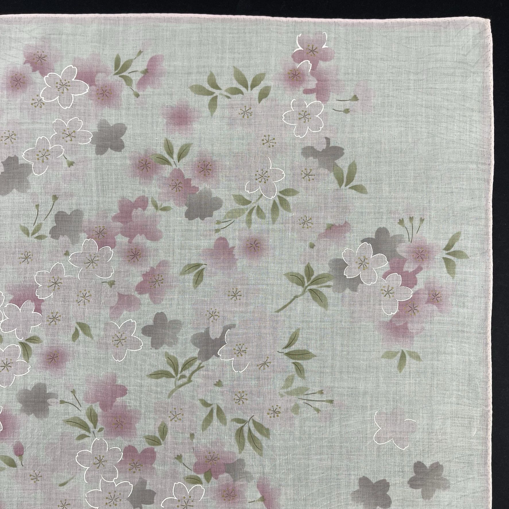 Japanese Brand Japanese Floral Cherry Blossom Handkerchief - 5063 Size ONE SIZE - 4 Thumbnail