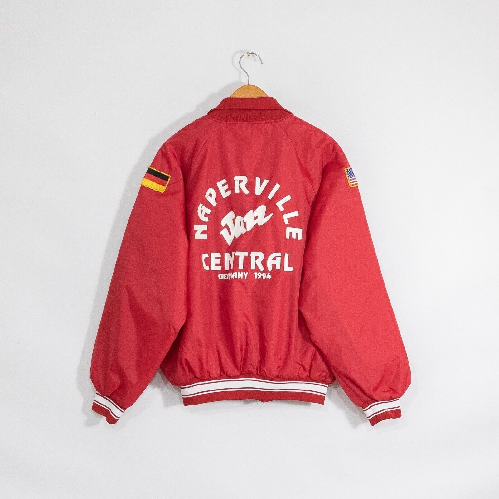 Vintage Vintage Naperville Jazz Central Polyester Bomber Jacket XL Size US XL / EU 56 / 4 - 6 Thumbnail