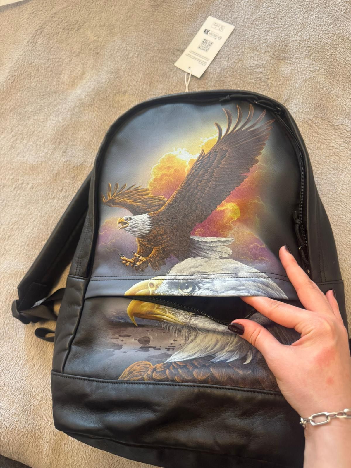 Maison Margiela × Supreme Supreme Margiela Eagle graphic leather backpack Size ONE SIZE - 3 Thumbnail