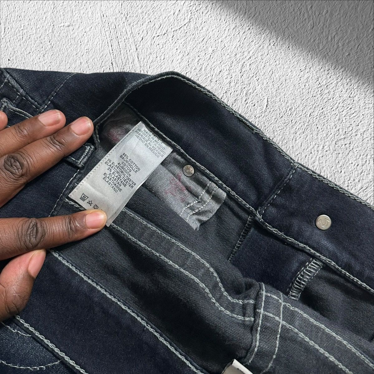 True Religion true religion rocco relaxed skinny jeans men’s 38 navy blue Size US 38 / EU 54 - 8 Thumbnail