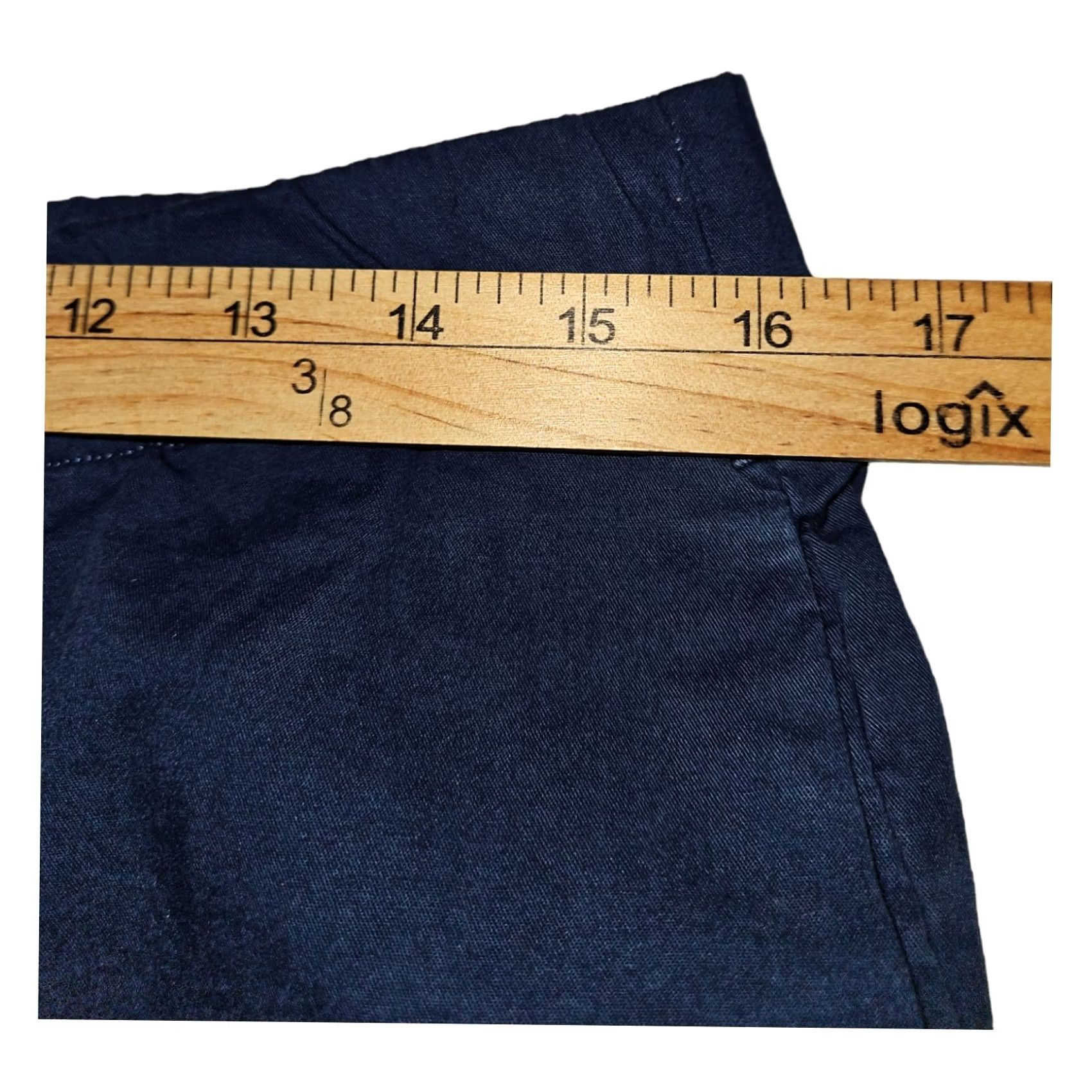 Bonobos Bonobos Pants Women Medium Short Navy Blue Elastic Waistband Draw String Chino Straight Pockets 26 Inseam Regular Rise Mid Size 32" / US 10 / IT 46 - 3 Thumbnail