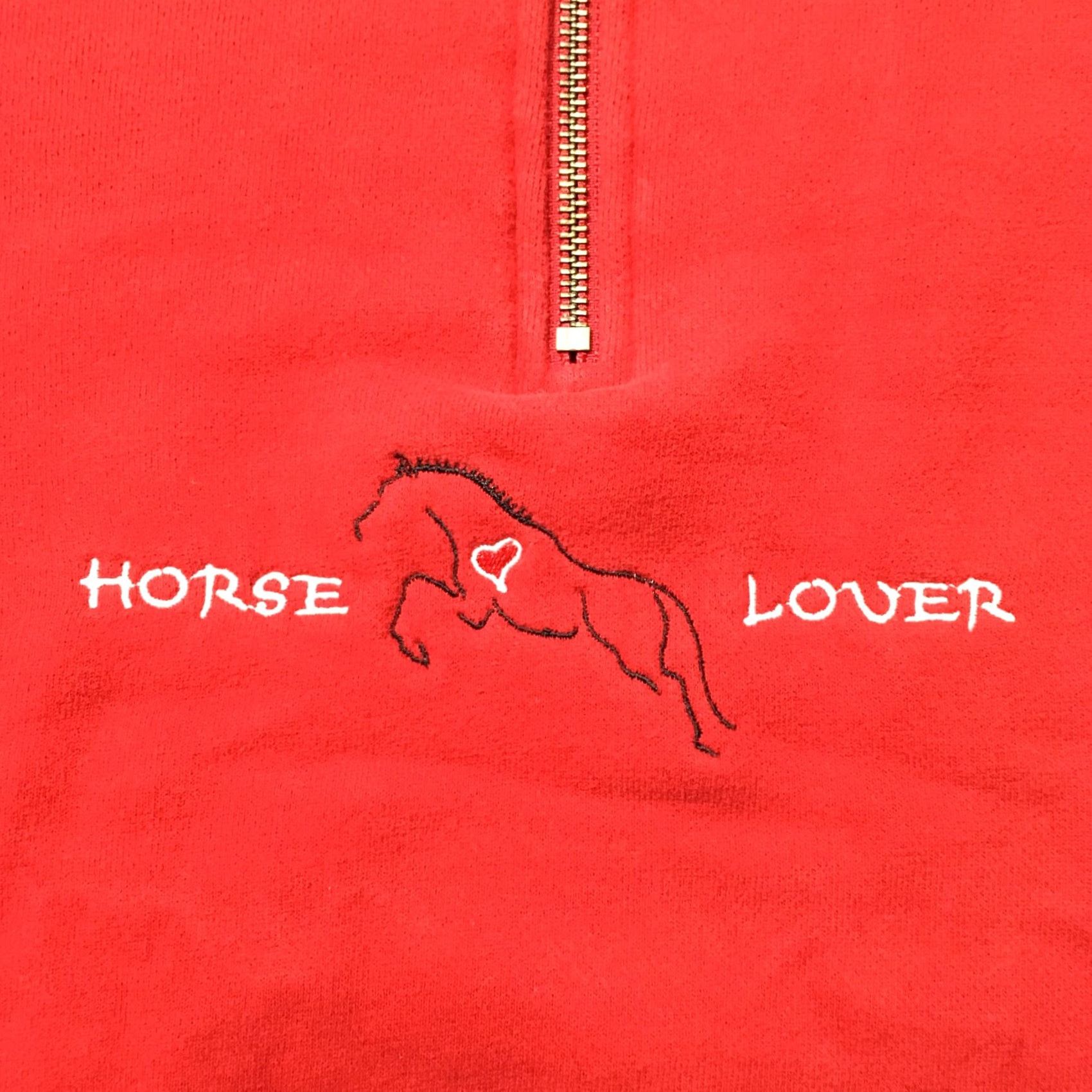 Vintage Mauve Women’s Large Sweatshirt Horse Boho Hippy 1/4 Zip Red Sweatshirt Women’s L Horse Theme Pullover Size L Size L / US 10 / IT 46 - 3 Thumbnail