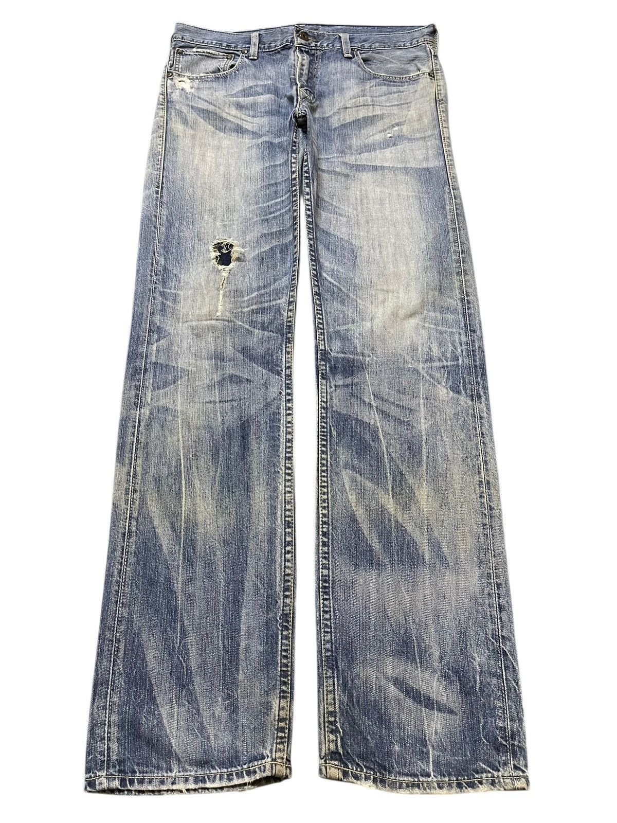 Levi's Vintage 90s Levis 202 Buckle Blue Faded Wash Style Jeans Size US 33 - 1 Thumbnail