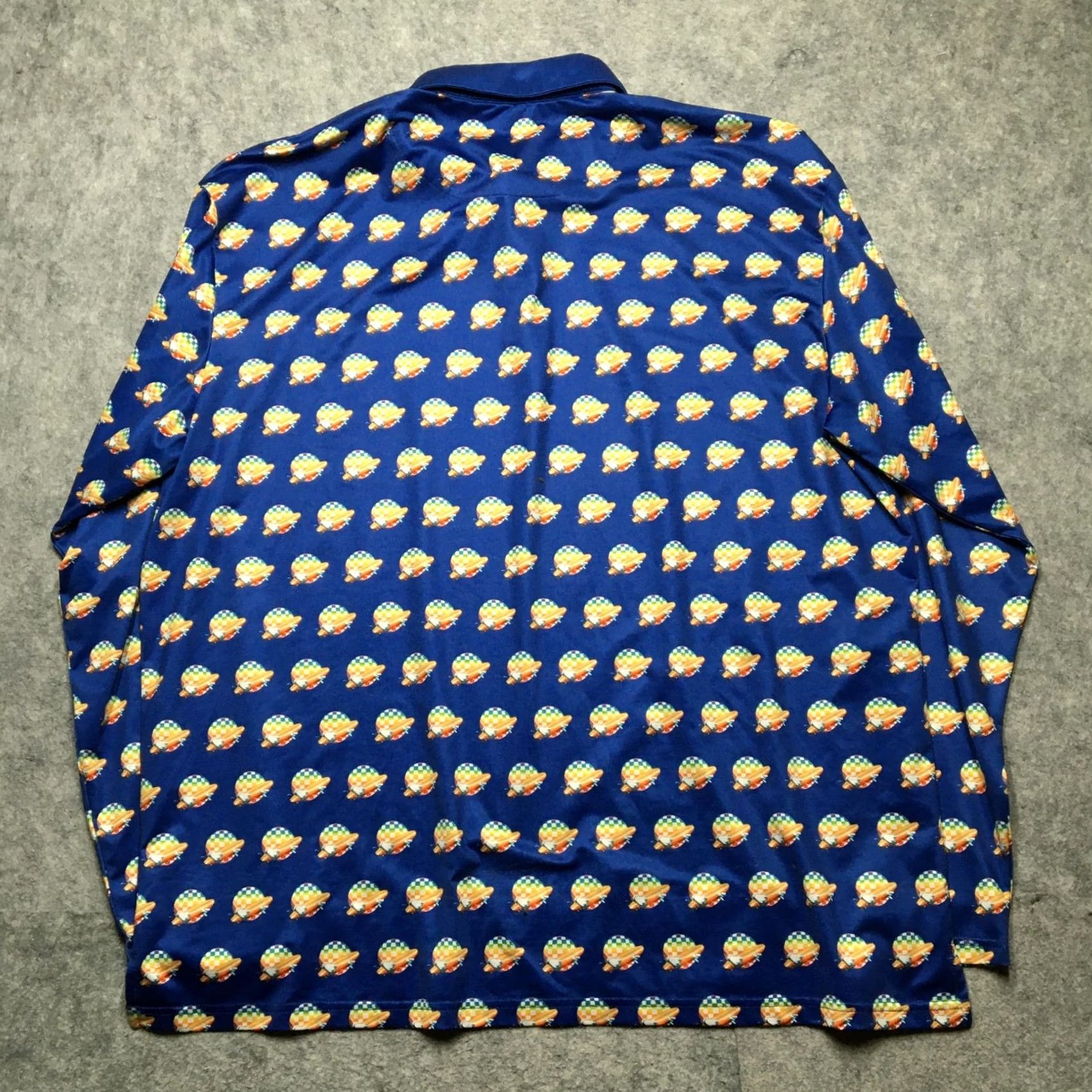 Vintage Grateful Dead x SEC 119 Polo Shirt Mens 3XL Blue Balloon Graphic Print Long Sleeve Polo Shirt Mens XXXL Size US XXL / EU 58 / 5 - 5 Thumbnail