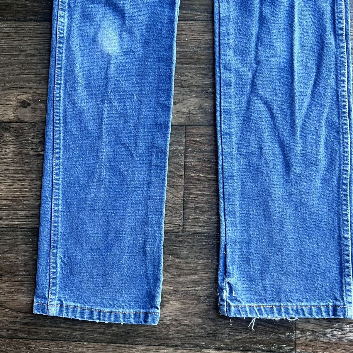 Wrangler Made in Mexico 2000s Tall & Thin Blue Denim 29x34 Size US 29 - 4 Thumbnail
