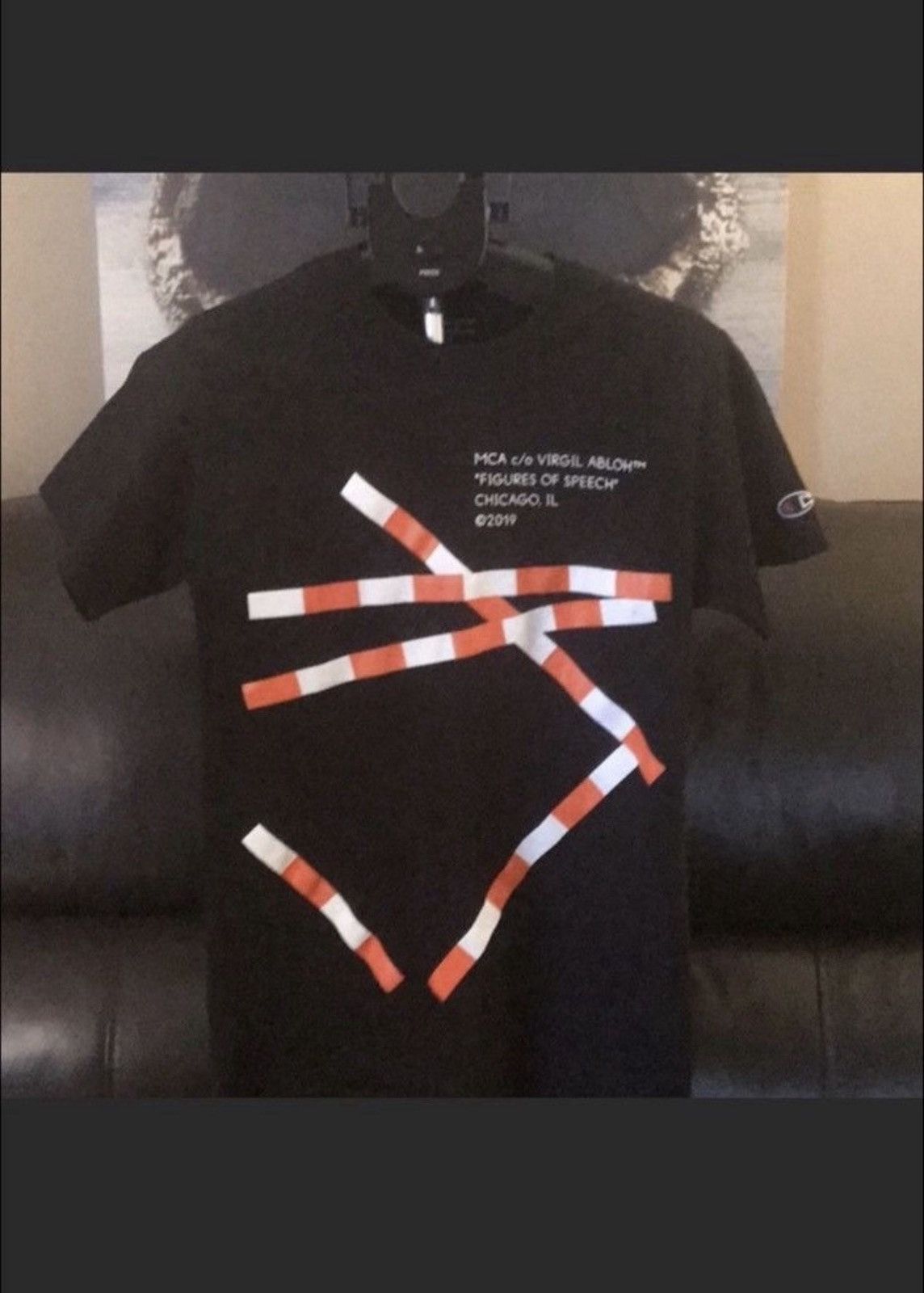 Virgil Abloh Virgil Abloh x MCA Figures of Speech Black Tape Tshirt Size US S / EU 44-46 / 1 - 1 Thumbnail