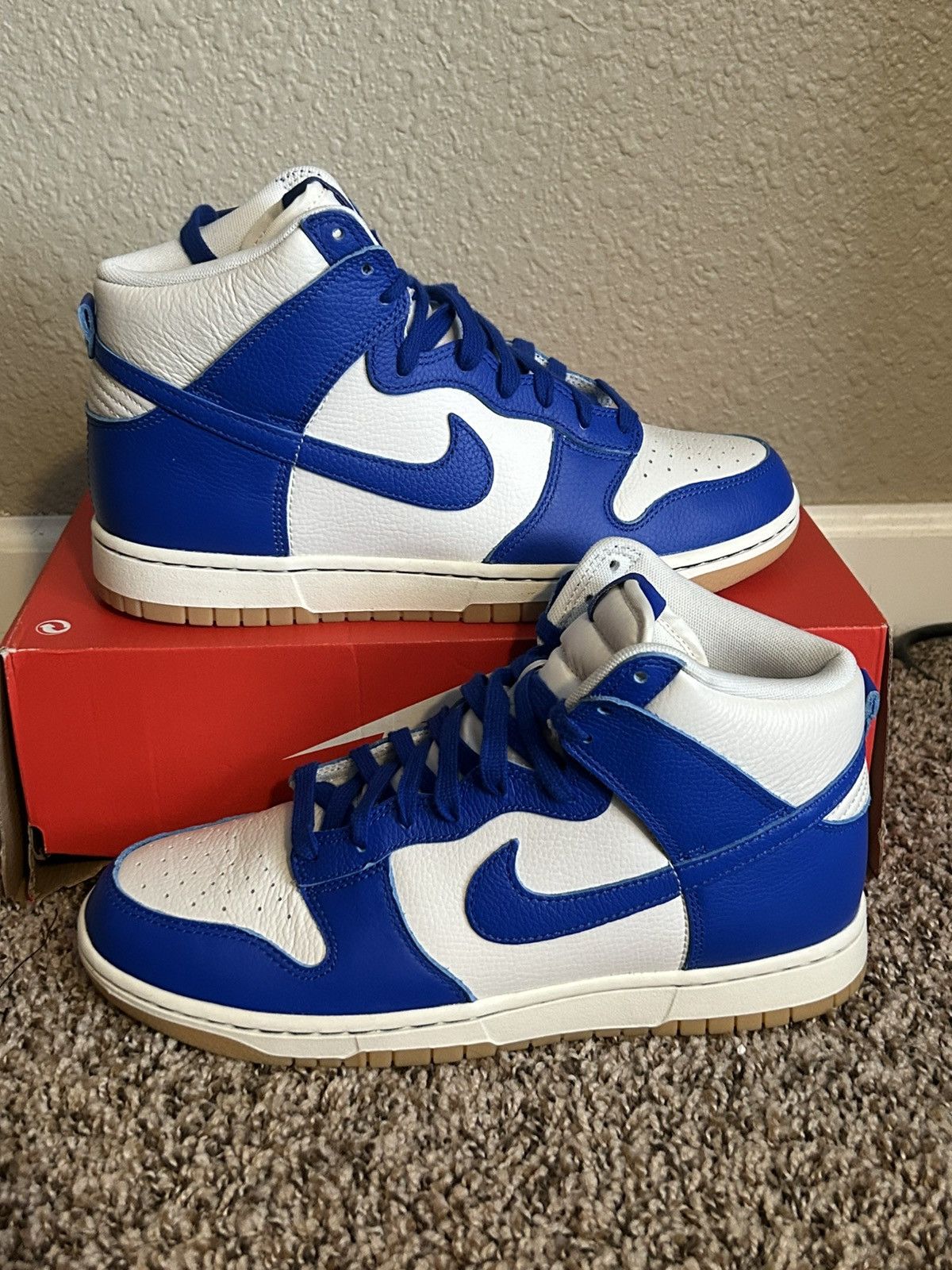 Nike Nike Dunk High Racer Blue Gum Size US 9 / EU 42 - 1 Thumbnail
