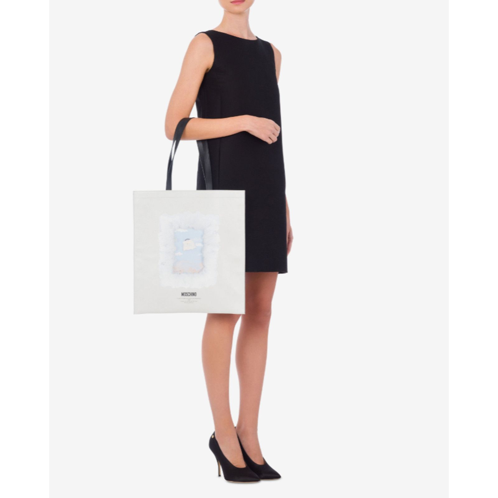 Moschino SS24 MOSCHINO COUTURE Leather Cloud & Padlock 1989 Tote Bag Size ONE SIZE - 4 Thumbnail