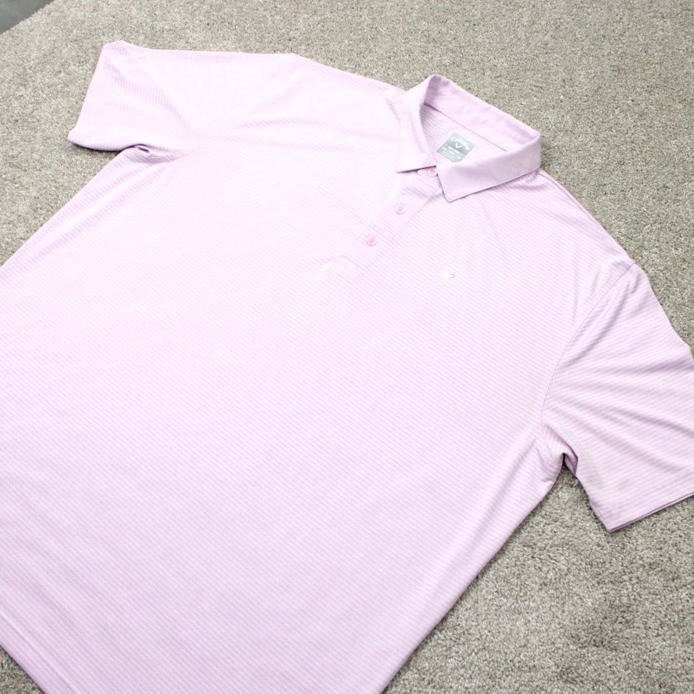 Callaway Callaway Opti-Dri Polo Shirt Mens 2XL Pink Short Sleeve Pullover Contact Logo Breathable Activewear Golf Shirt Size US XXL / EU 58 / 5 - 3 Thumbnail