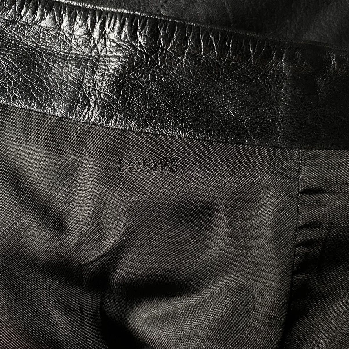 Loewe Loewe Black Leather Skirt with Side Zipper Size 30" / US 8 / IT 44 - 18 Thumbnail