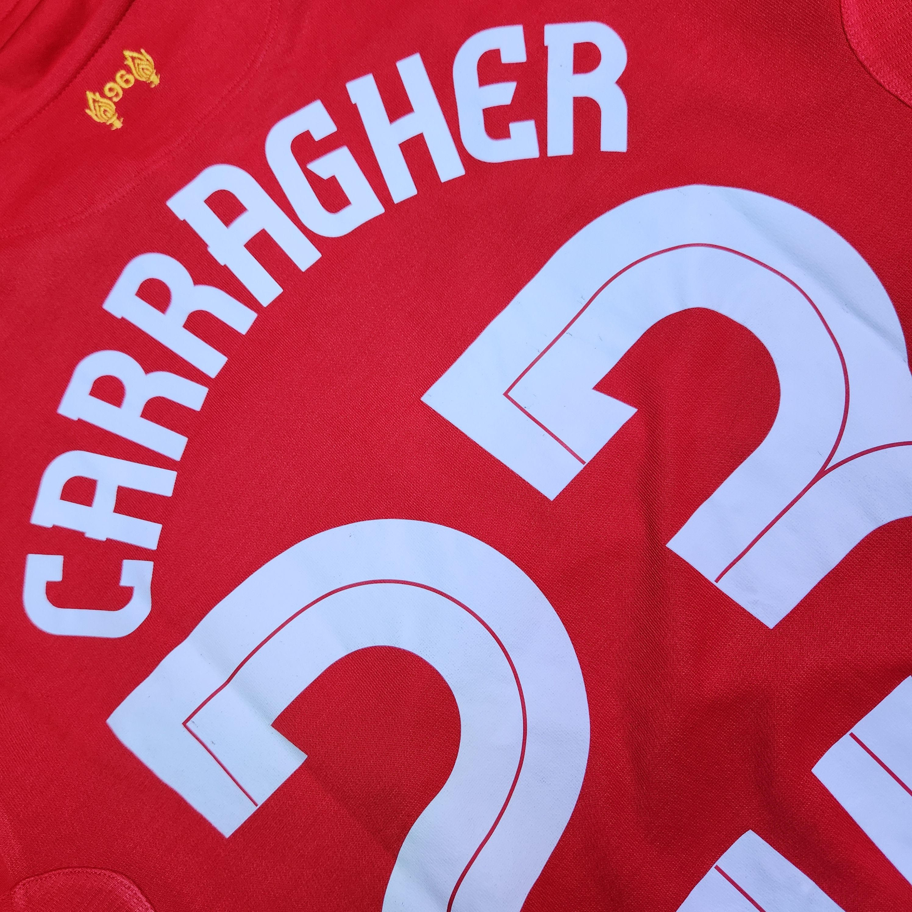 Warrior Authentic Liverpool CARRAGHER 2012-2013 Signed Home Jersey Size US L / EU 52-54 / 3 - 4 Thumbnail