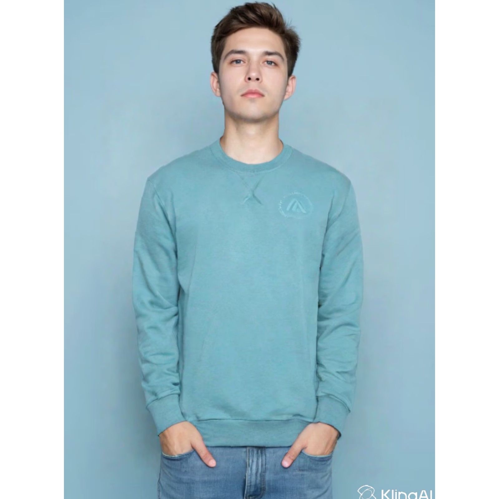 Vintage ACLIMA Mens Sweater Large Crewneck Blue Fleecewool 100% Merino Wool Thermal Pullover Sweatshirt Knit Knitwear Shirt Casual Workwear Mens Blue Size US L / EU 52-54 / 3 - 4 Thumbnail
