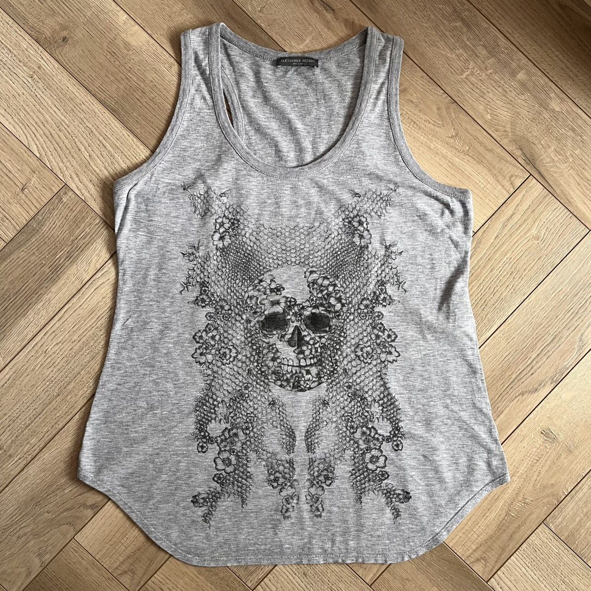 Alexander McQueen Alexander McQueen Skull and Flowers Vest Top Size M / US 6-8 / IT 42-44 - 1 Thumbnail