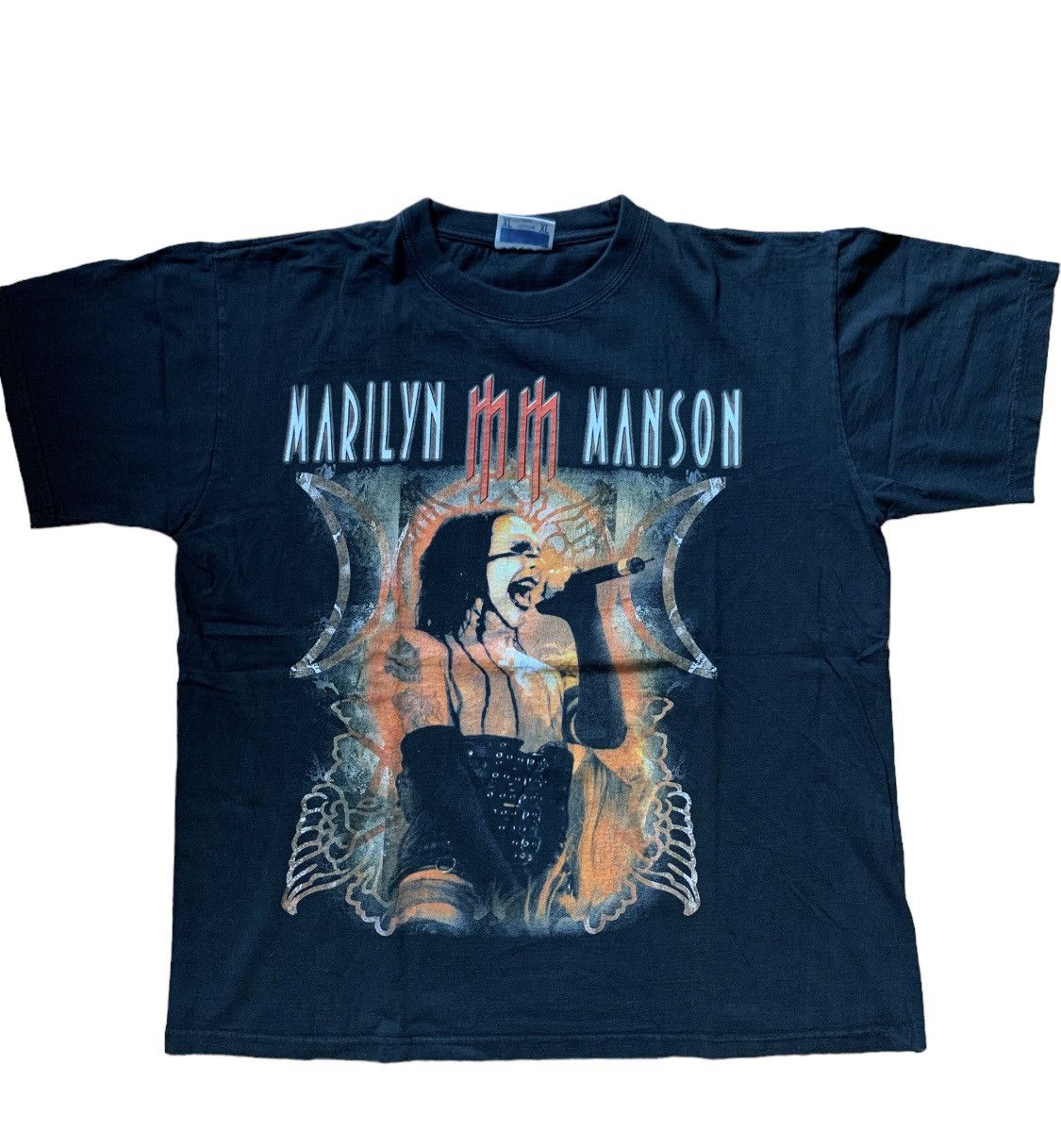 Image of Band Tees x Vintage Marilyn Manson 90’S in Black, Men's (Size XL)