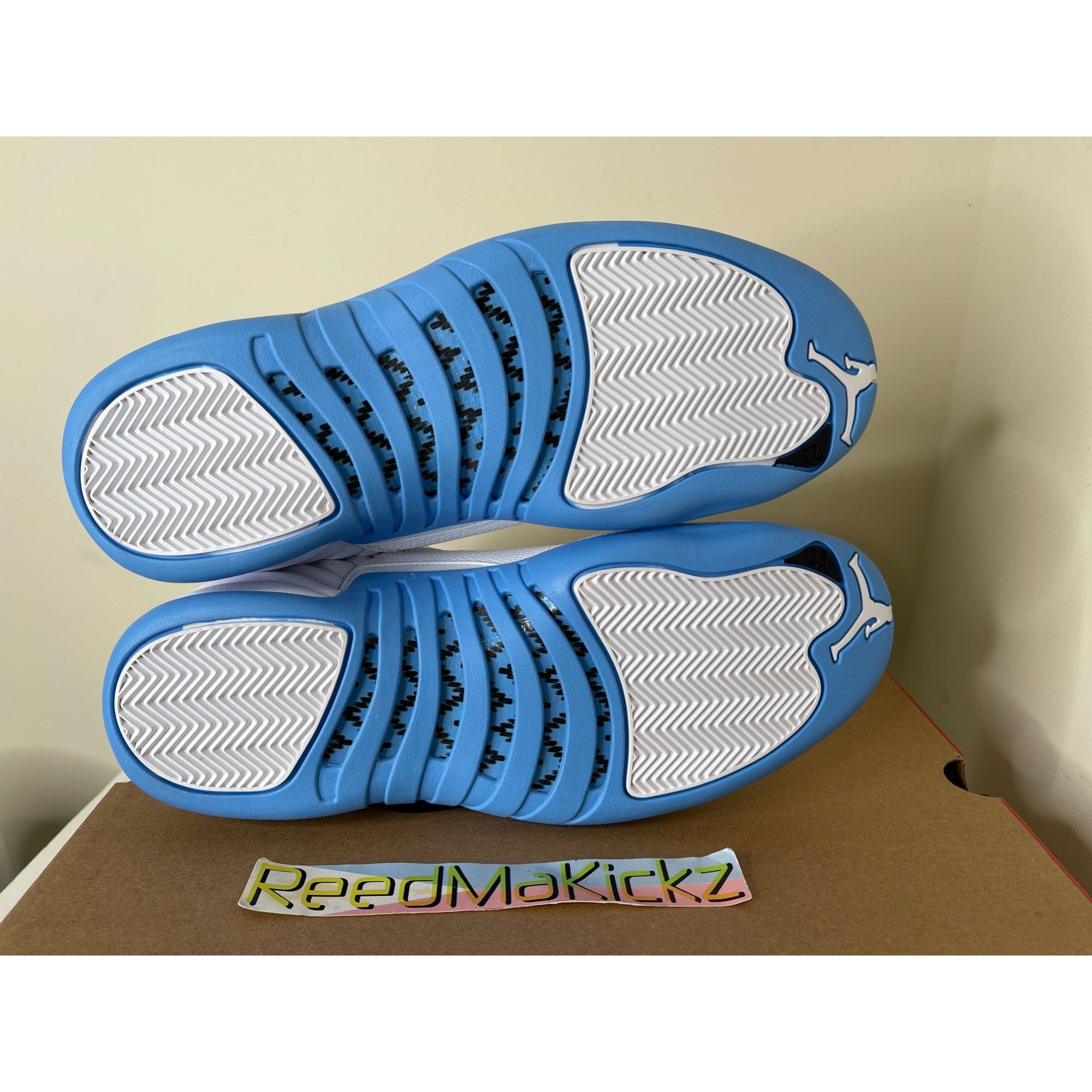 Jordan Brand Jordan 12 Retro 2025 Melo White Blue Mens 11.5us Size US 11.5 / EU 44-45 - 6 Thumbnail