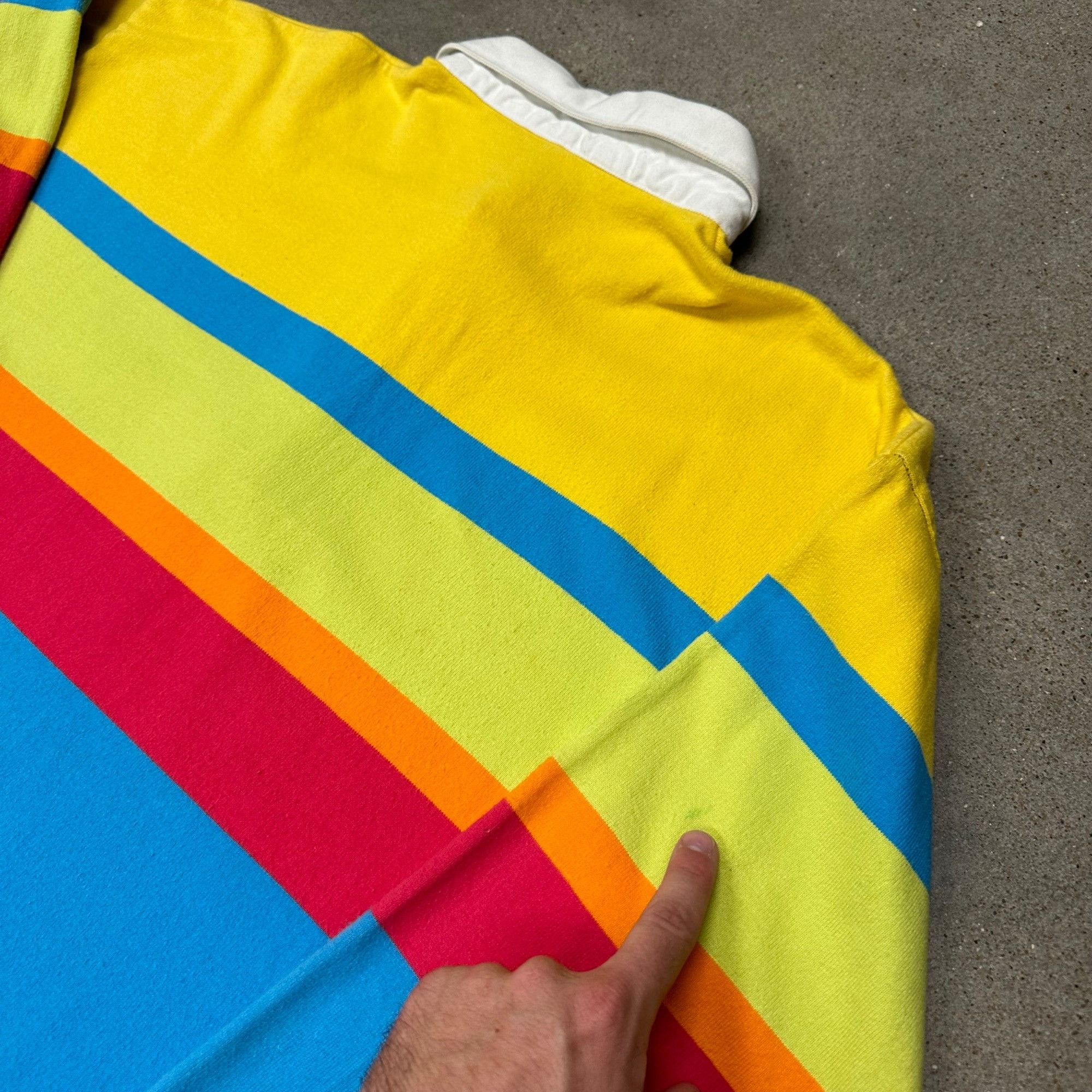 J.Crew × Vintage Vintage 90s J. Crew Striped Rugby Polo Collared