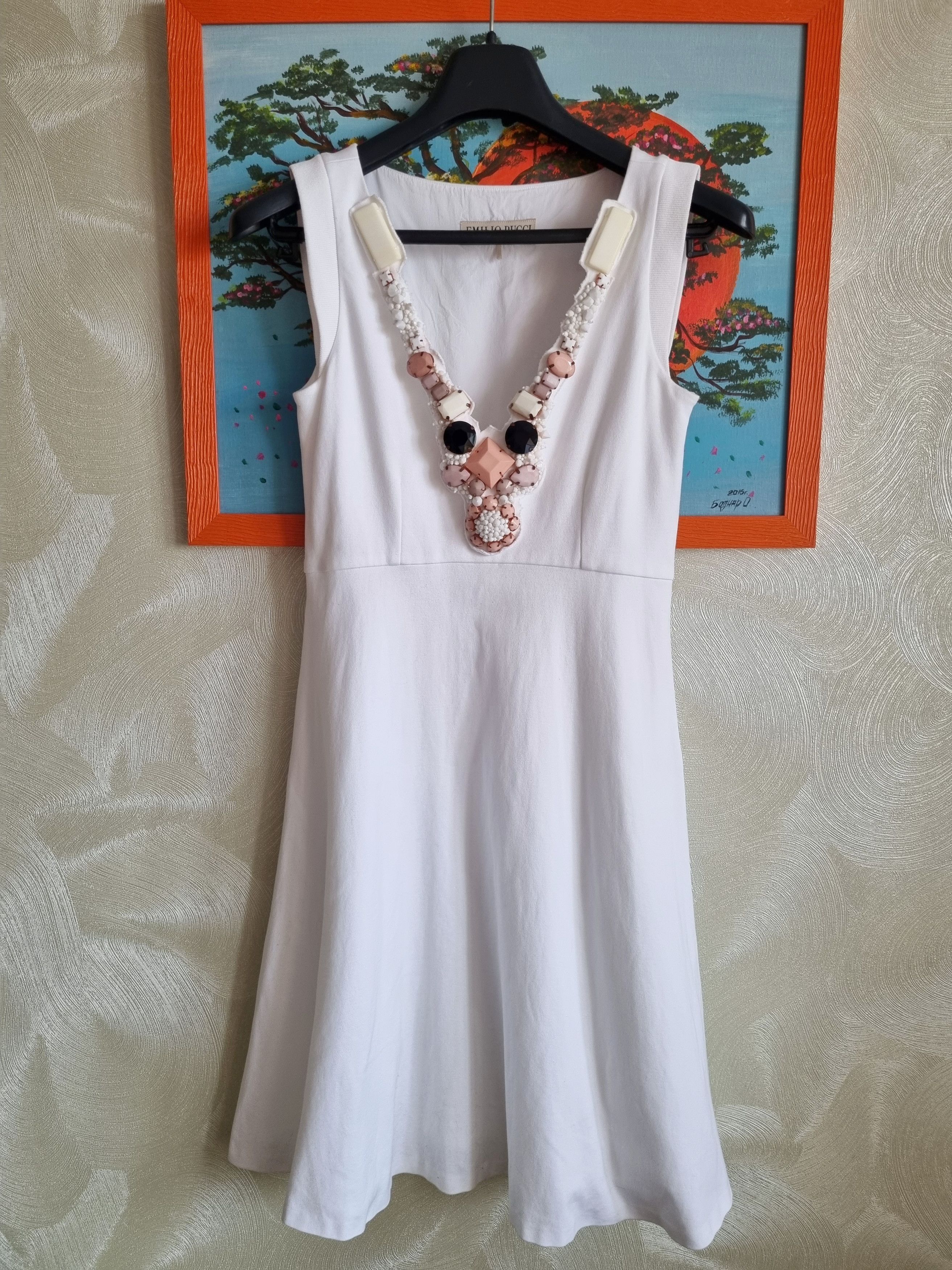 Emilio Pucci Vintage Emilio Pucci Dress With Beautiful Stone Decor Size S / US 4 / IT 40 - 1 Thumbnail