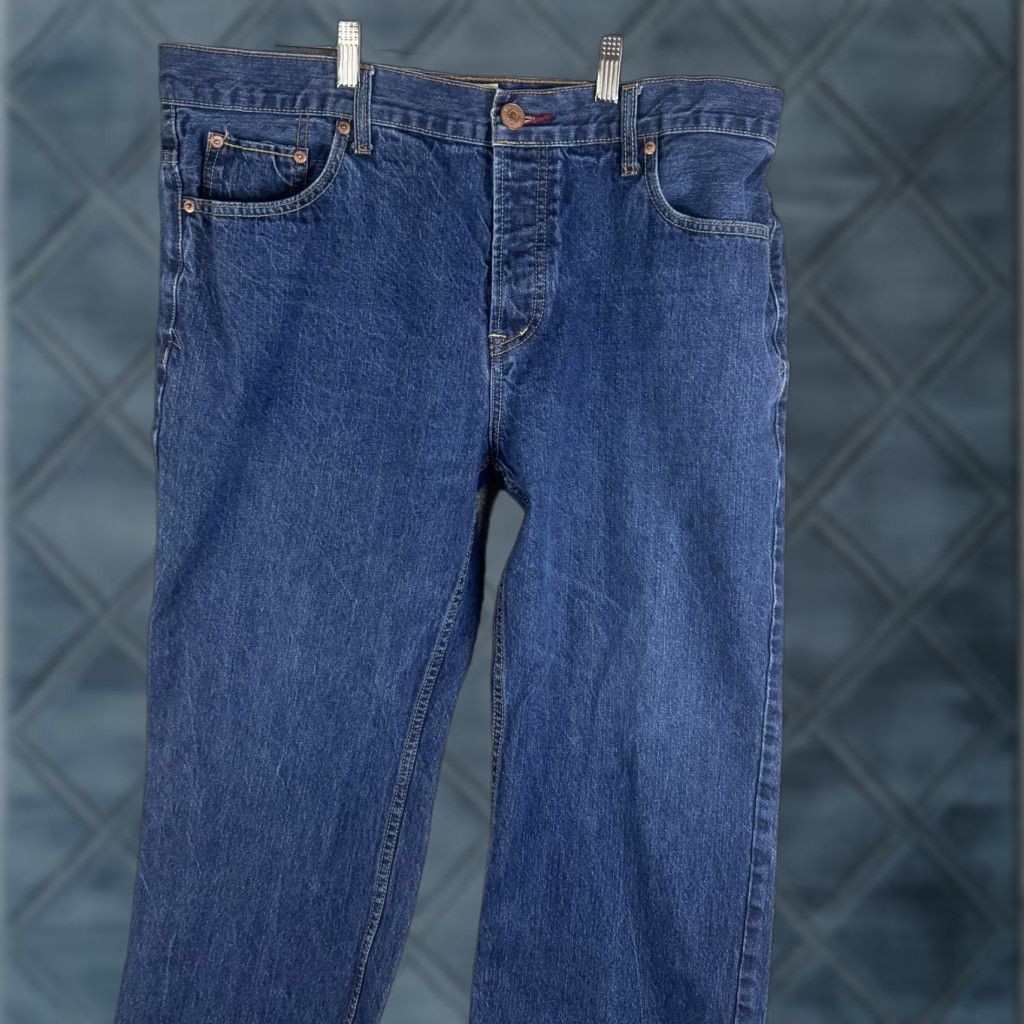 Aeropostale Aeropostale Jeans Mens Essex Straight Leg Blue Medium Wash 38x32 Denim Cotton Zip Pockets Vintage No Size US 38 / EU 54 - 1 Thumbnail