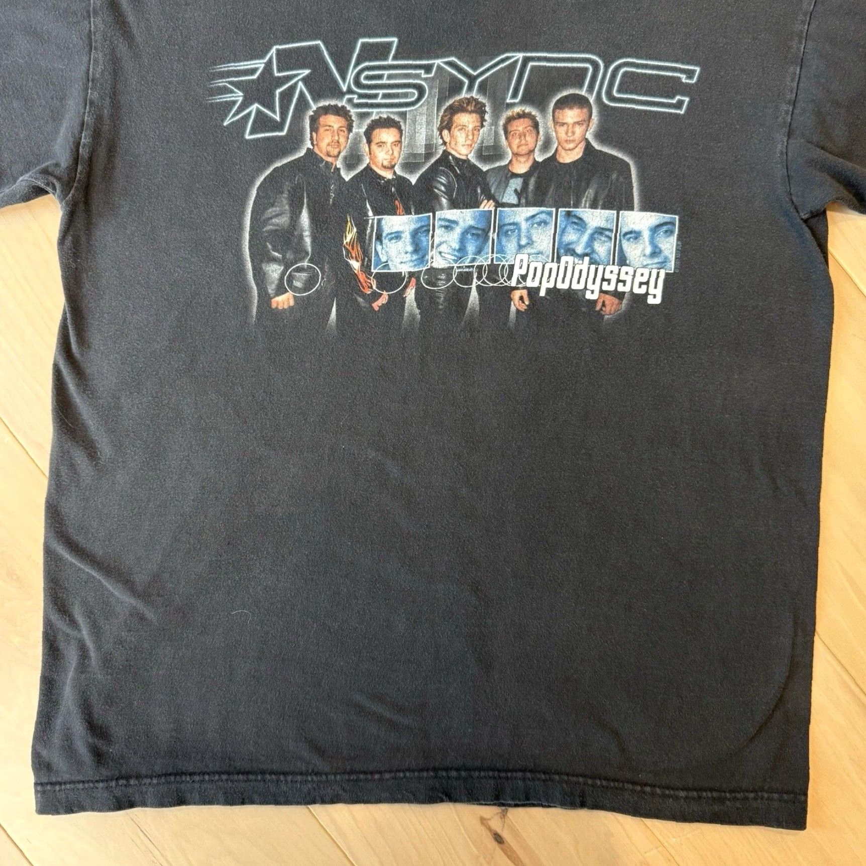 Vintage VINTAGE Nsync Pop Odyssey Shirt L Black Crew Neck Short Sleeve Logo Graphic Men 90s USA Music T-Shirt Limited Edition Size US L / EU 52-54 / 3 - 4 Thumbnail