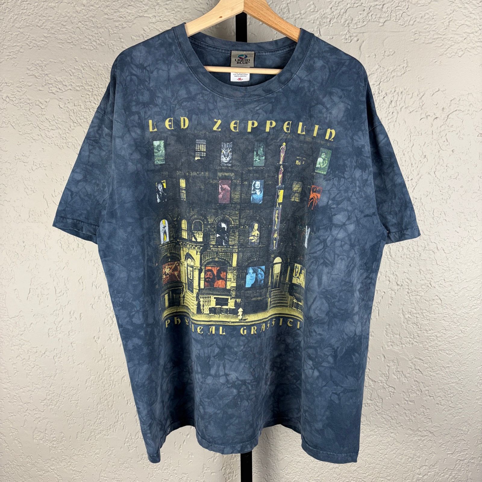 Liquid Blue Liquid Blue Led Zeppelin Physical Graffiti XL Band Tee Size US XL / EU 56 / 4 - 1 Thumbnail