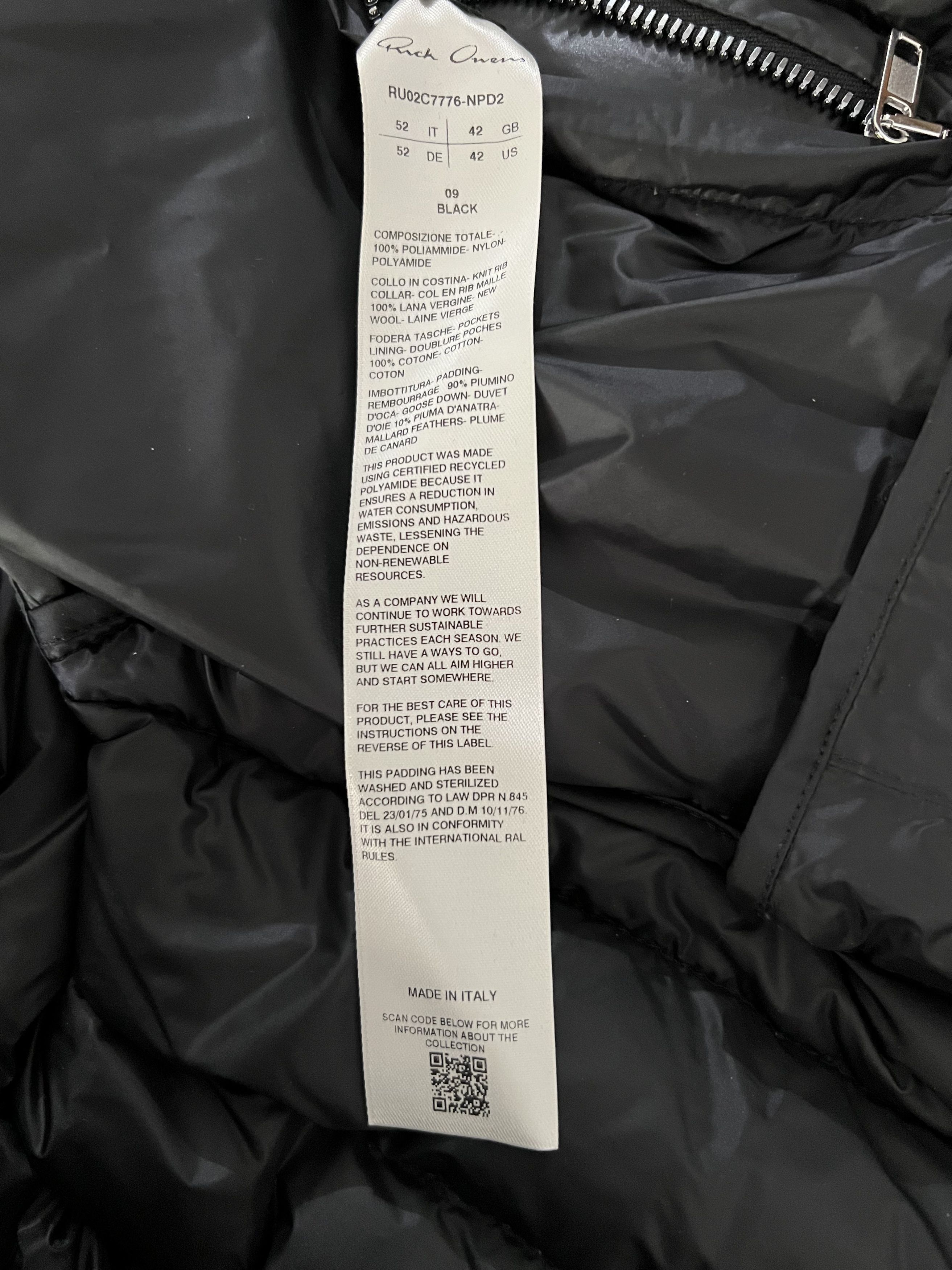 Rick Owens Gimp Detachable-Neck Padded Gilet Size US L / EU 52-54 / 3 - 10 Thumbnail