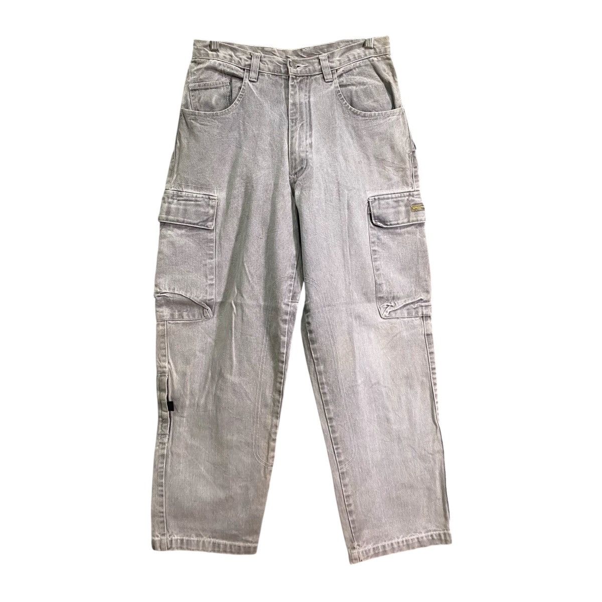 Vans VINTAGE RARE VANS Baggy Cargo Jeans - Washed Grey Denim Size US 29 - 1 Thumbnail