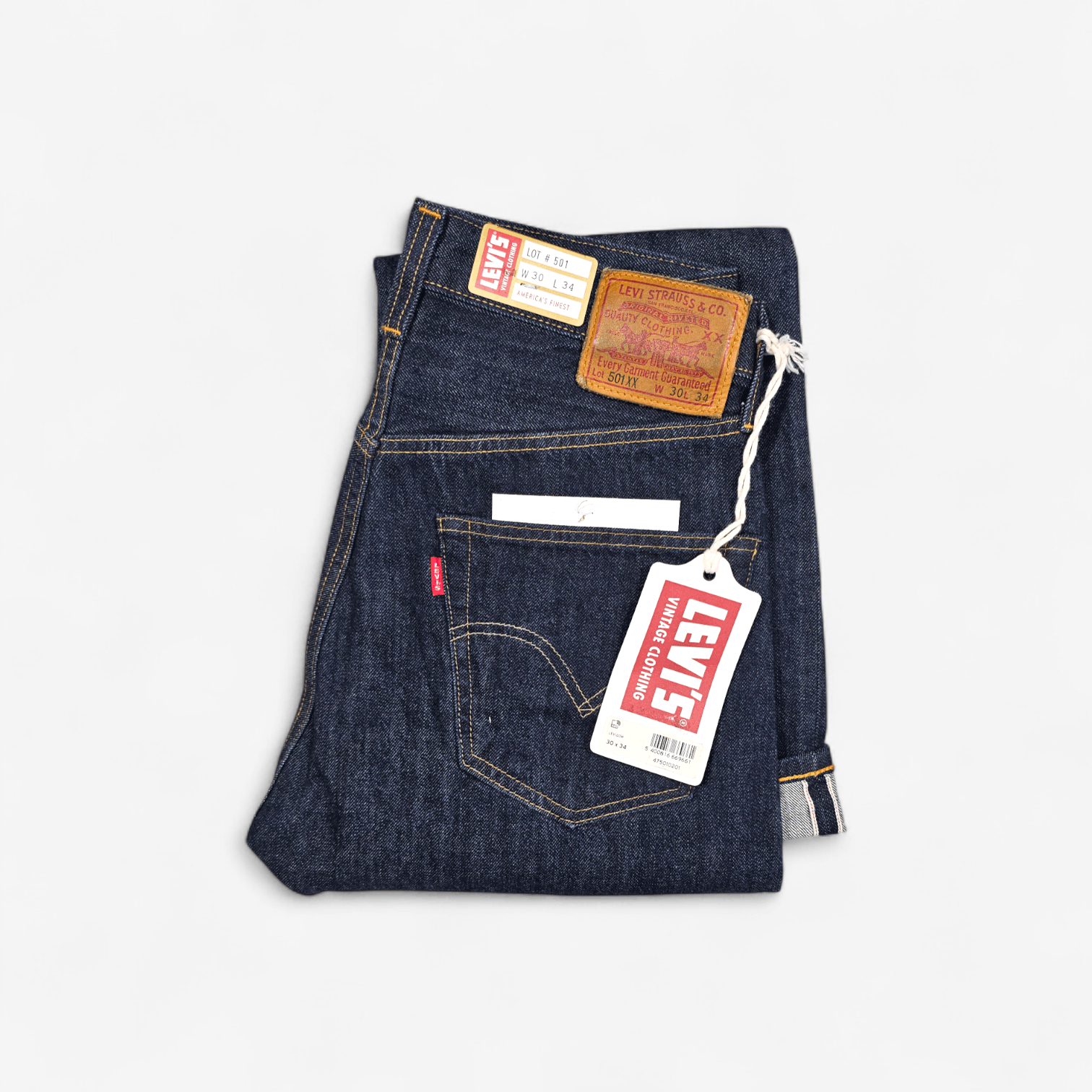 Levi's Vintage Clothing Levi's Vintage Clothing 1947 501 XX W30L34 Big E Selvedge Size US 30 / EU 46 - 1 Thumbnail