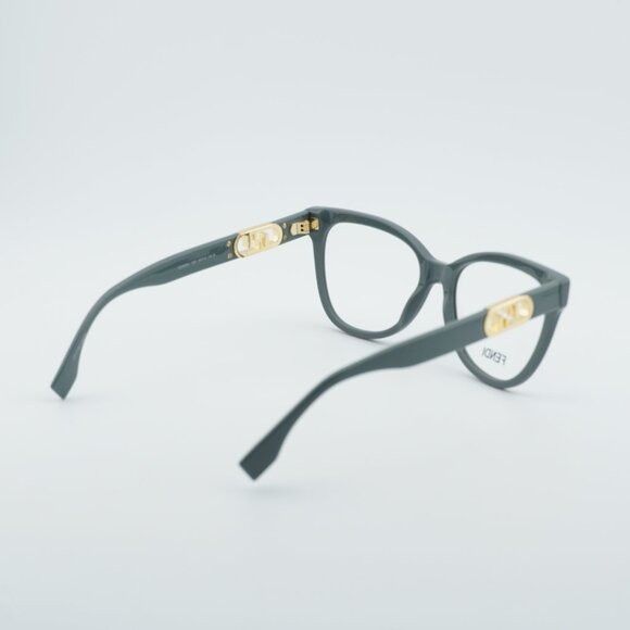 Fendi Fendi FE50093I 020 Eyeglasses Grey 54mm Square Frame Size ONE SIZE - 10 Thumbnail