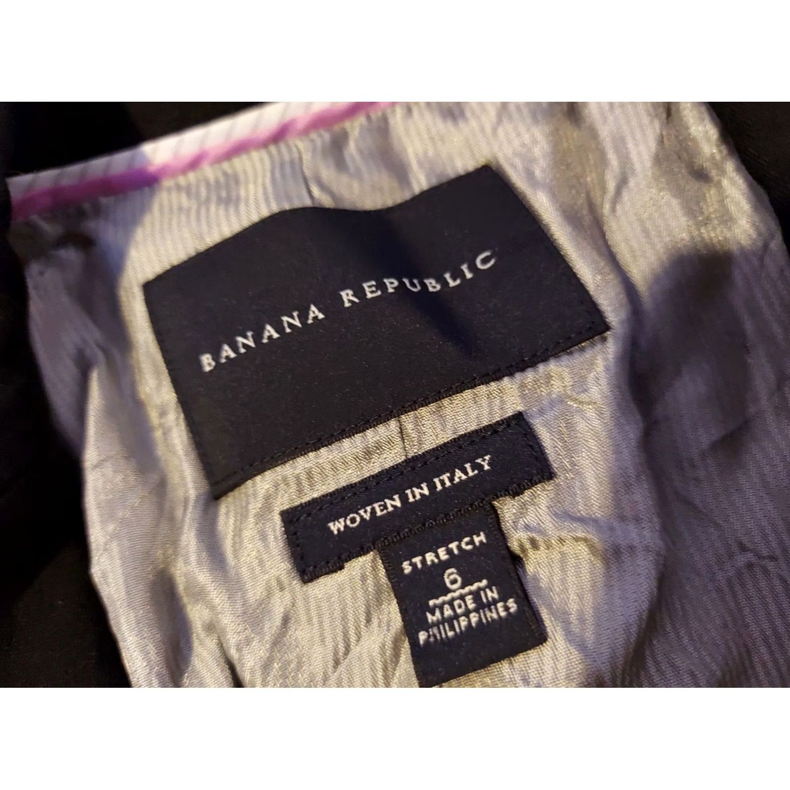 Banana Republic Banana Republic Womens Black Wool Jacket Blazer 6 Size M / US 6-8 / IT 42-44 - 3 Thumbnail