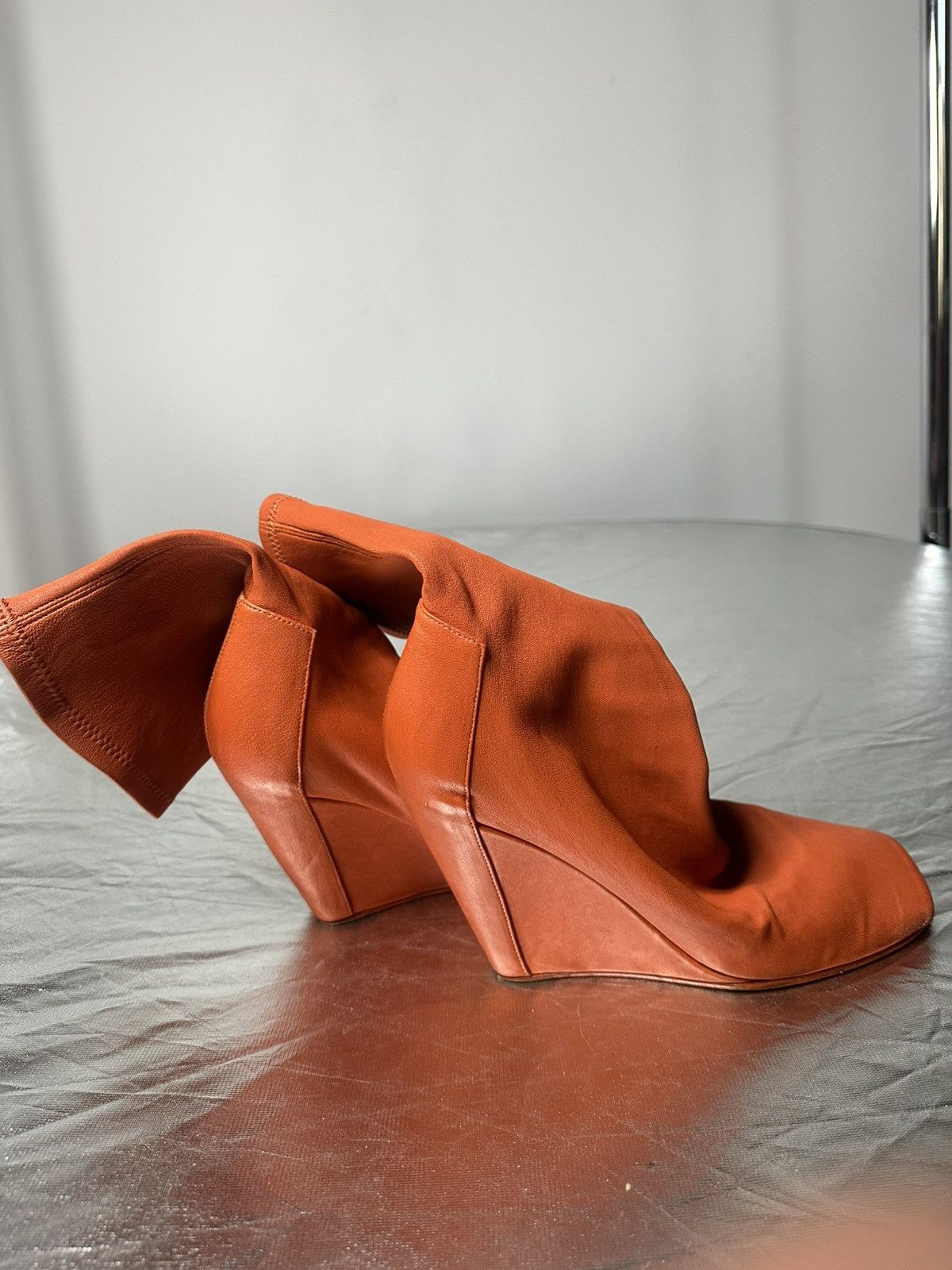 Rick Owens Stretch leather boots Size US 8.5 / IT 38.5 - 7 Thumbnail