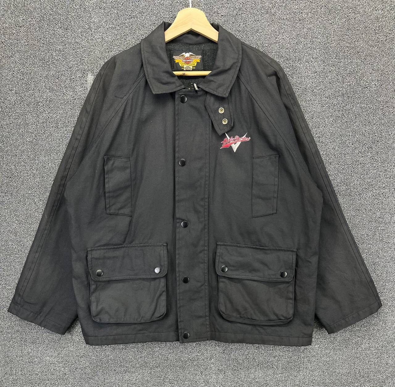 Harley Davidson Vintage Harley Davidson Black Moto Racing Jacket Size US L / EU 52-54 / 3 - 1 Thumbnail