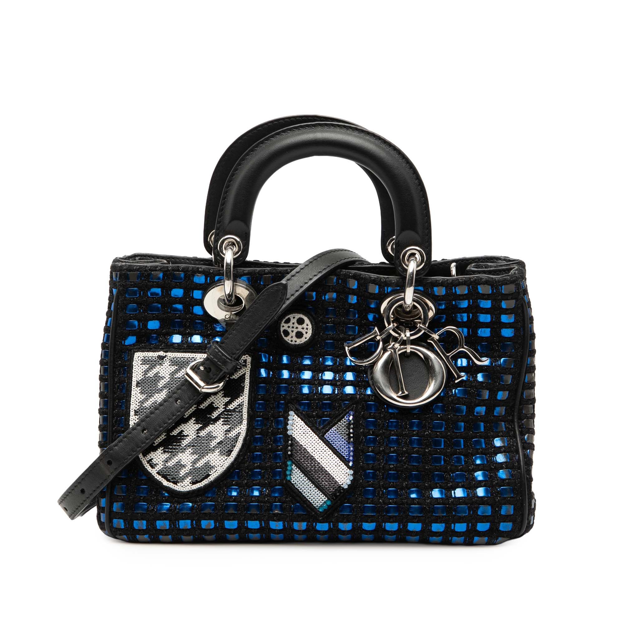 Dior Dior Small Tweed Patch Diorissimo Tote Size ONE SIZE - 1 Thumbnail