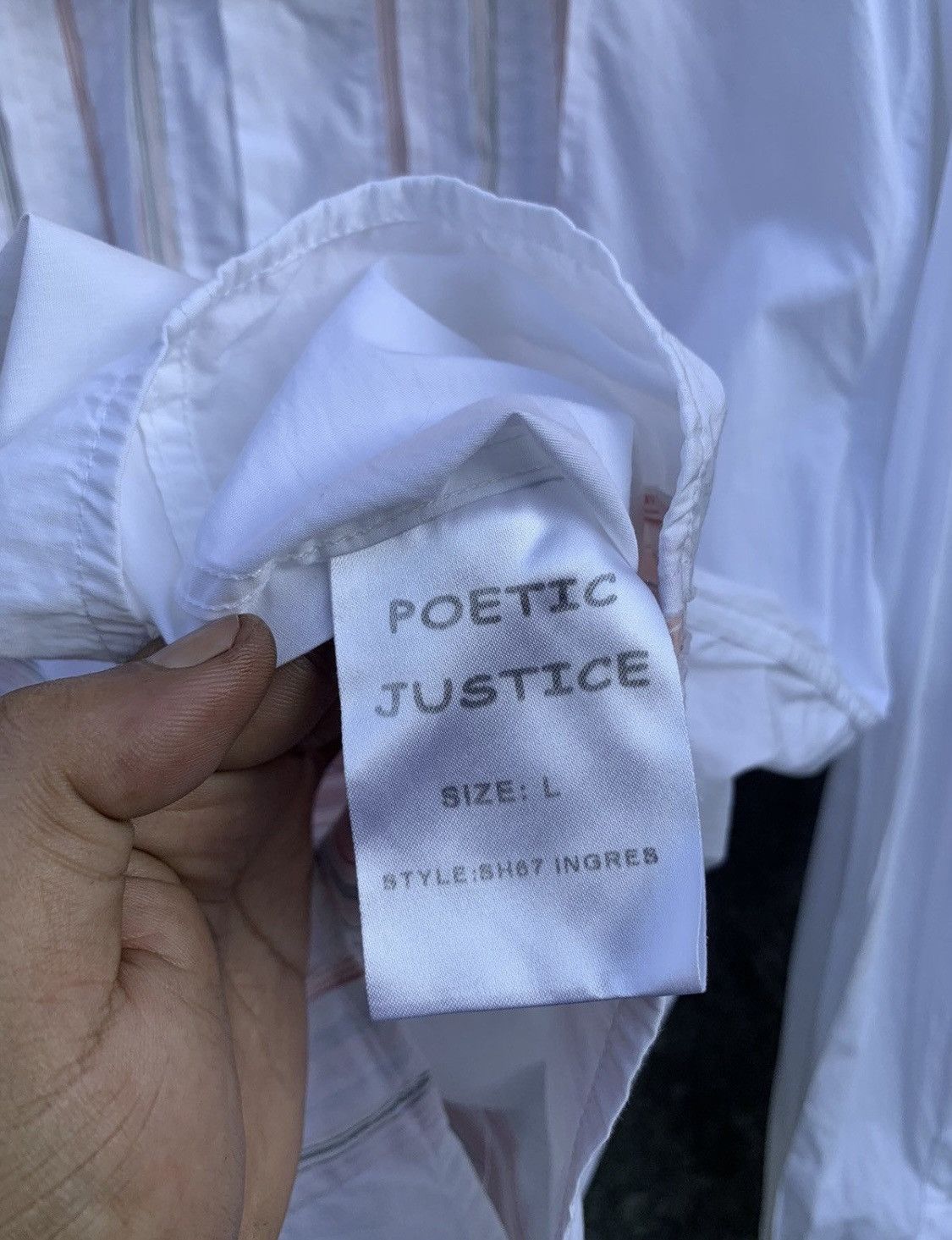 If Six Was Nine Vtg Poetic Justice distressed button up shirt Size US L / EU 52-54 / 3 - 10 Thumbnail