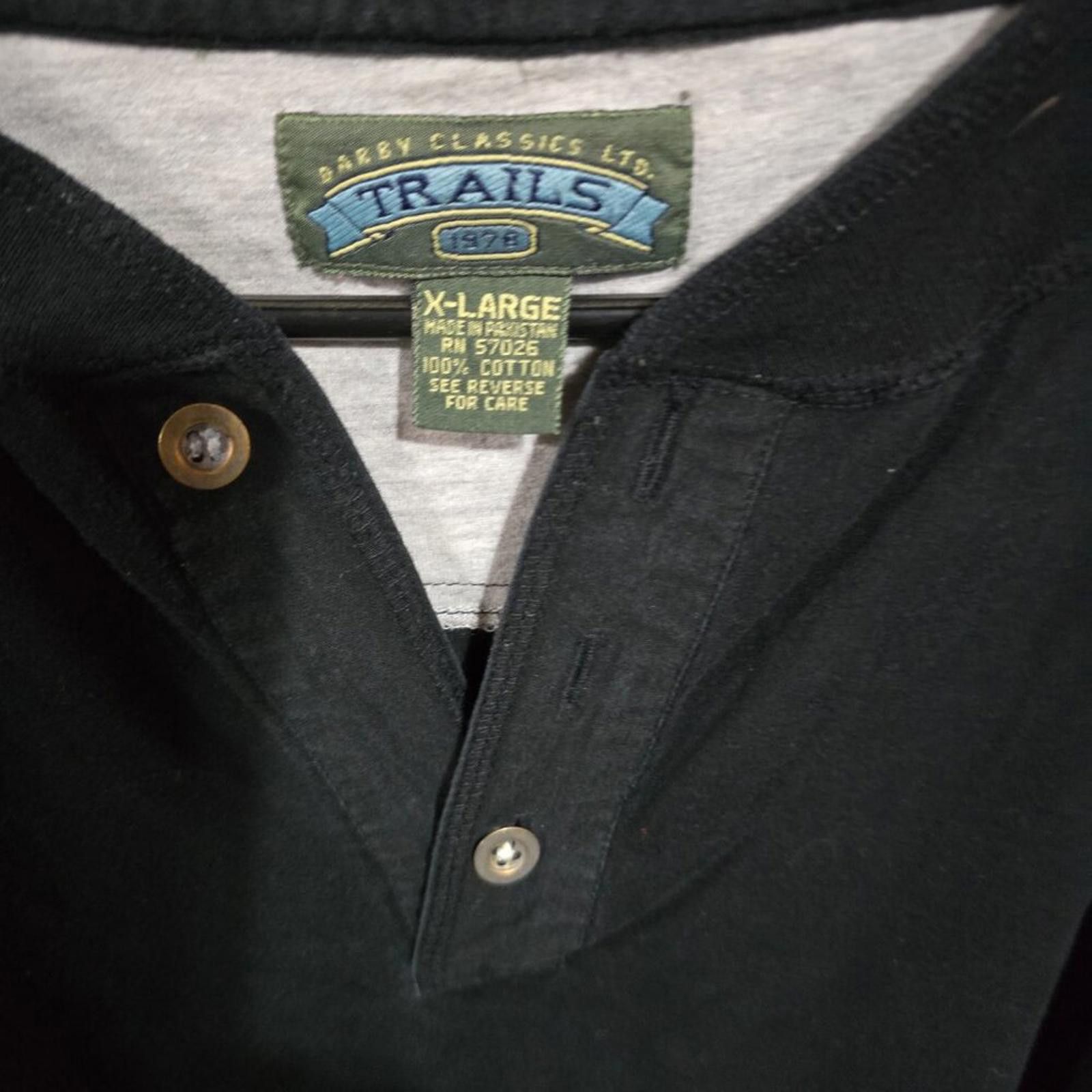 Pacific Trail Trails Mens Solid Black Pullover Top Size XL Size US XL / EU 56 / 4 - 3 Thumbnail