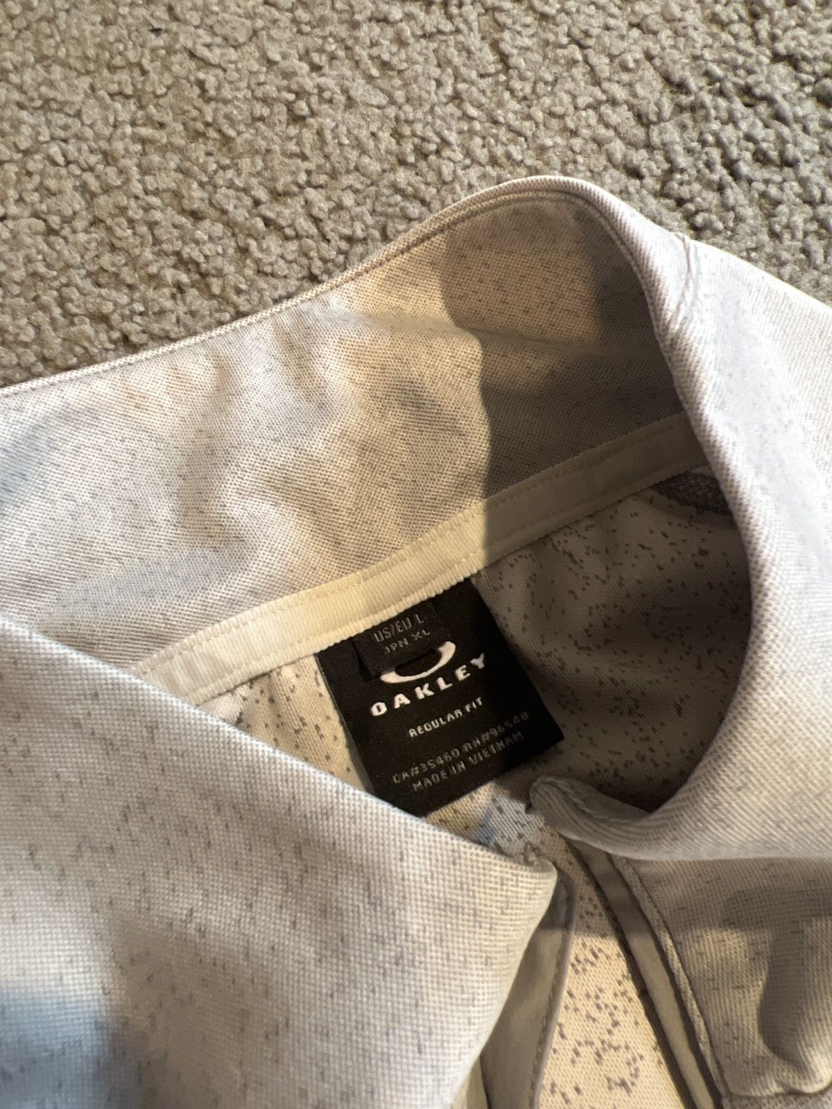 Oakley Oakley C1 Jacquard Quarter Zip Large New Gray Sportswear Size US L / EU 52-54 / 3 - 7 Thumbnail